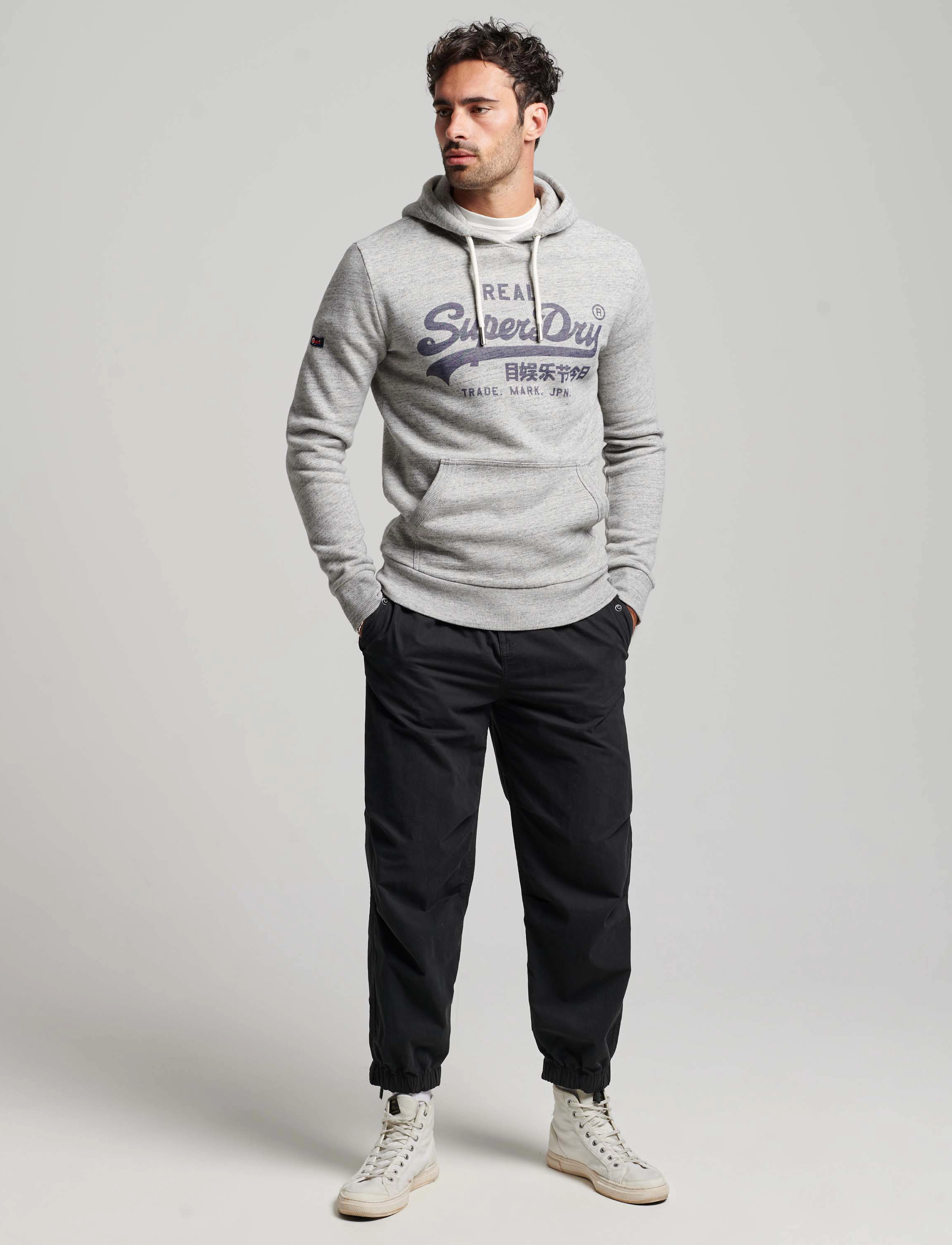 Superdry - VINTAGE VL HOOD - athletic grey marl - 3