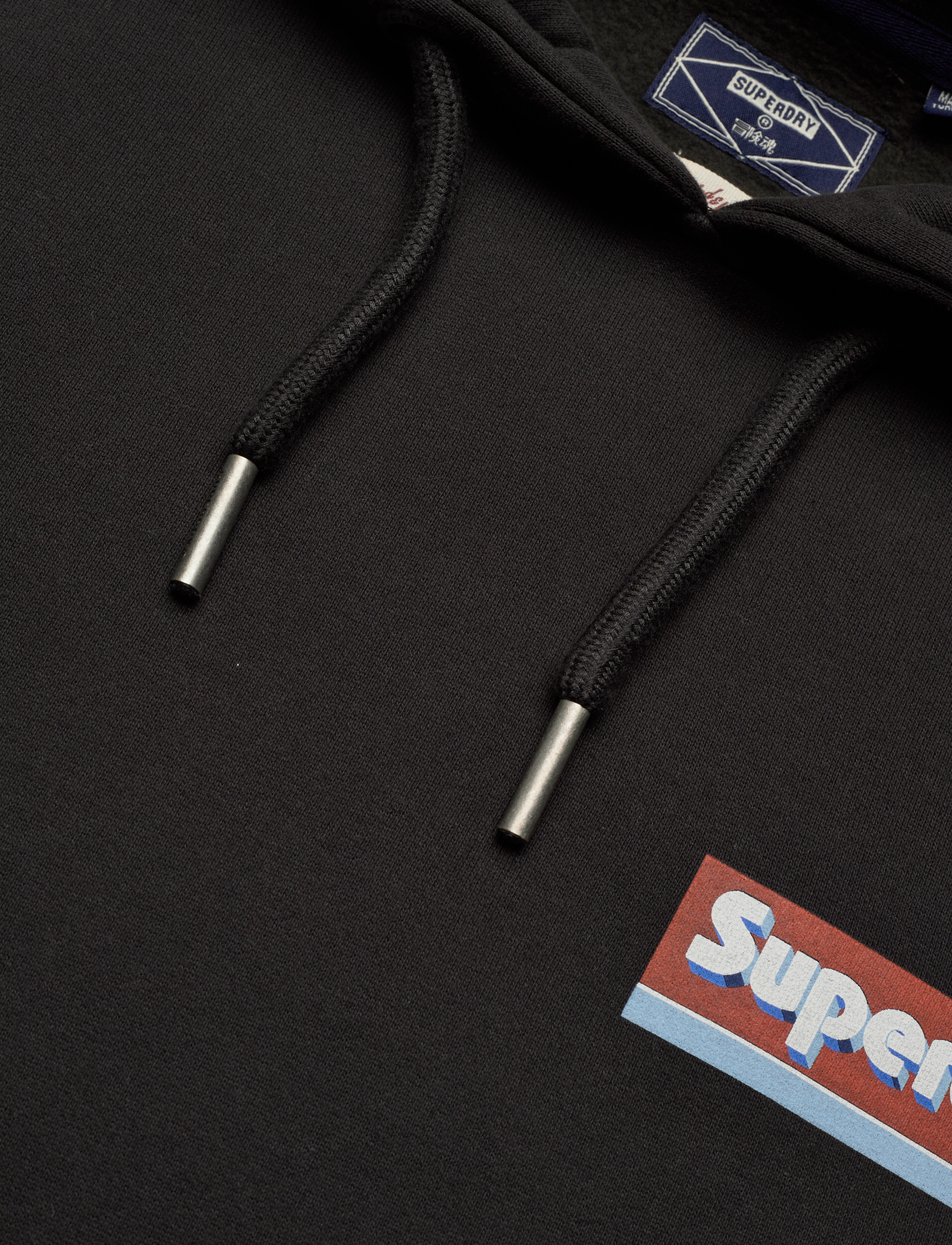 Superdry - VINTAGE TRADE TAB HOOD - bison black - 2