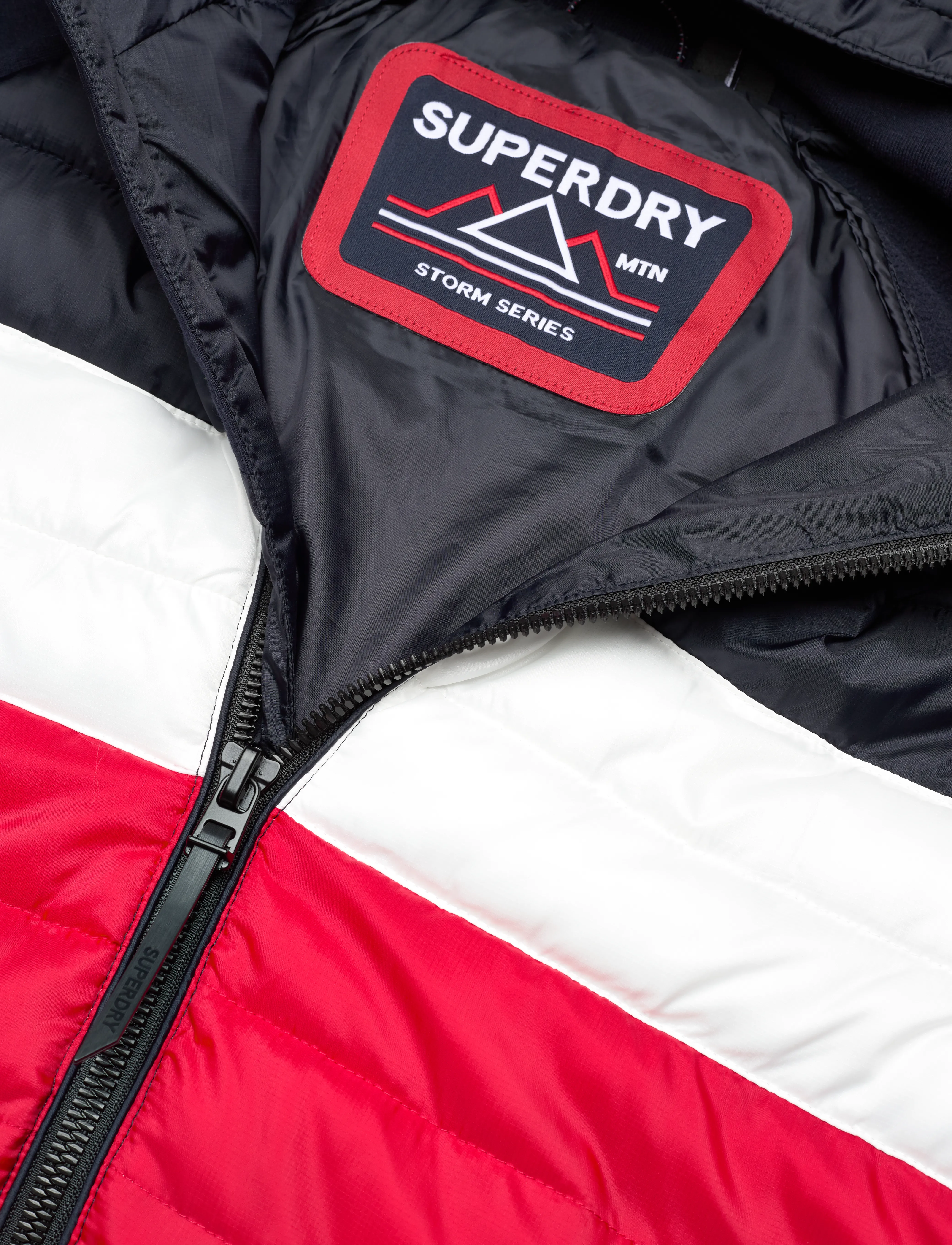 Superdry - HOODED STORM HYBRID PADDED JKT - eclipse navy/red - 2
