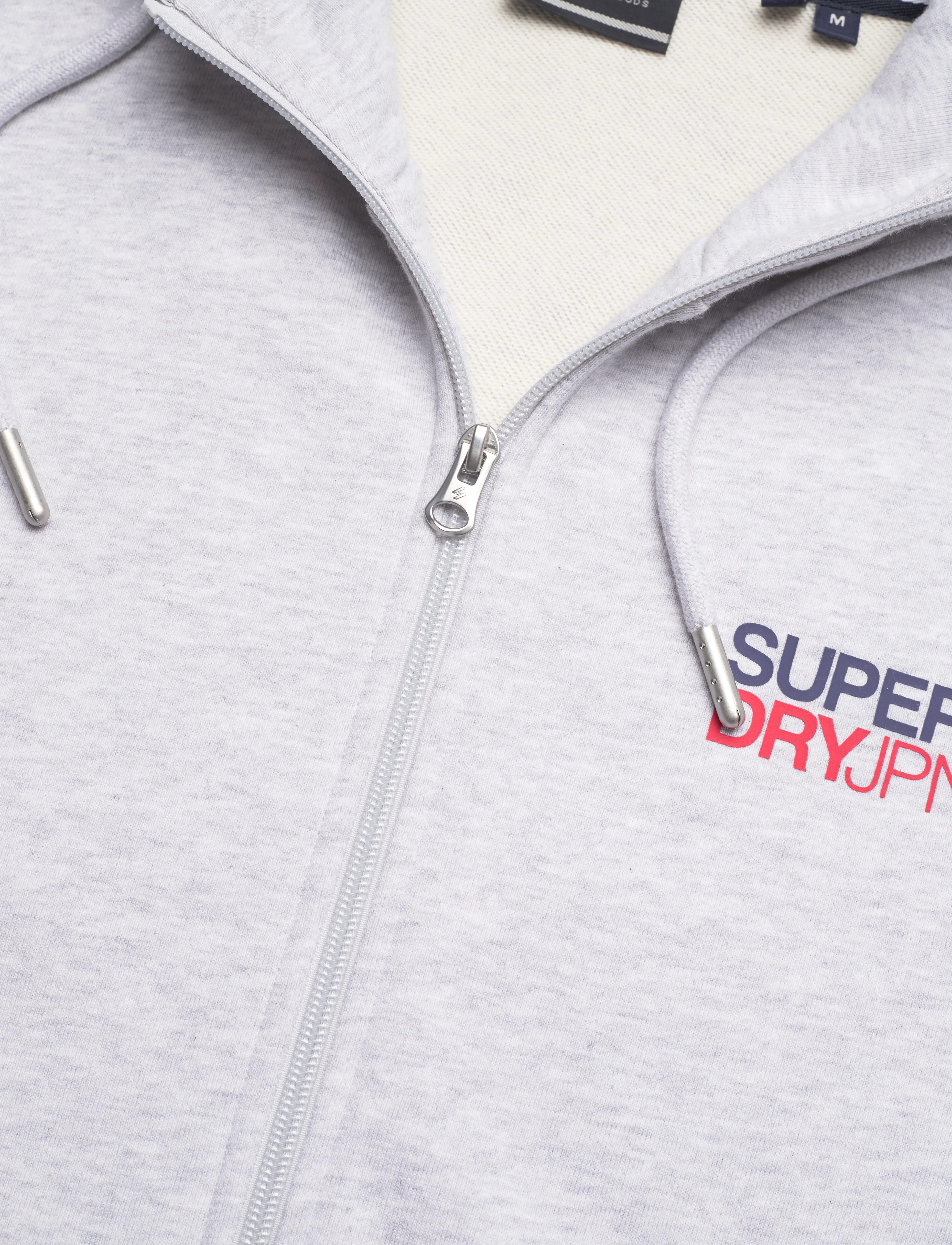Superdry - SPORTSWEAR LOGO LOOSE ZIP HOOD - cadet grey marl - 4