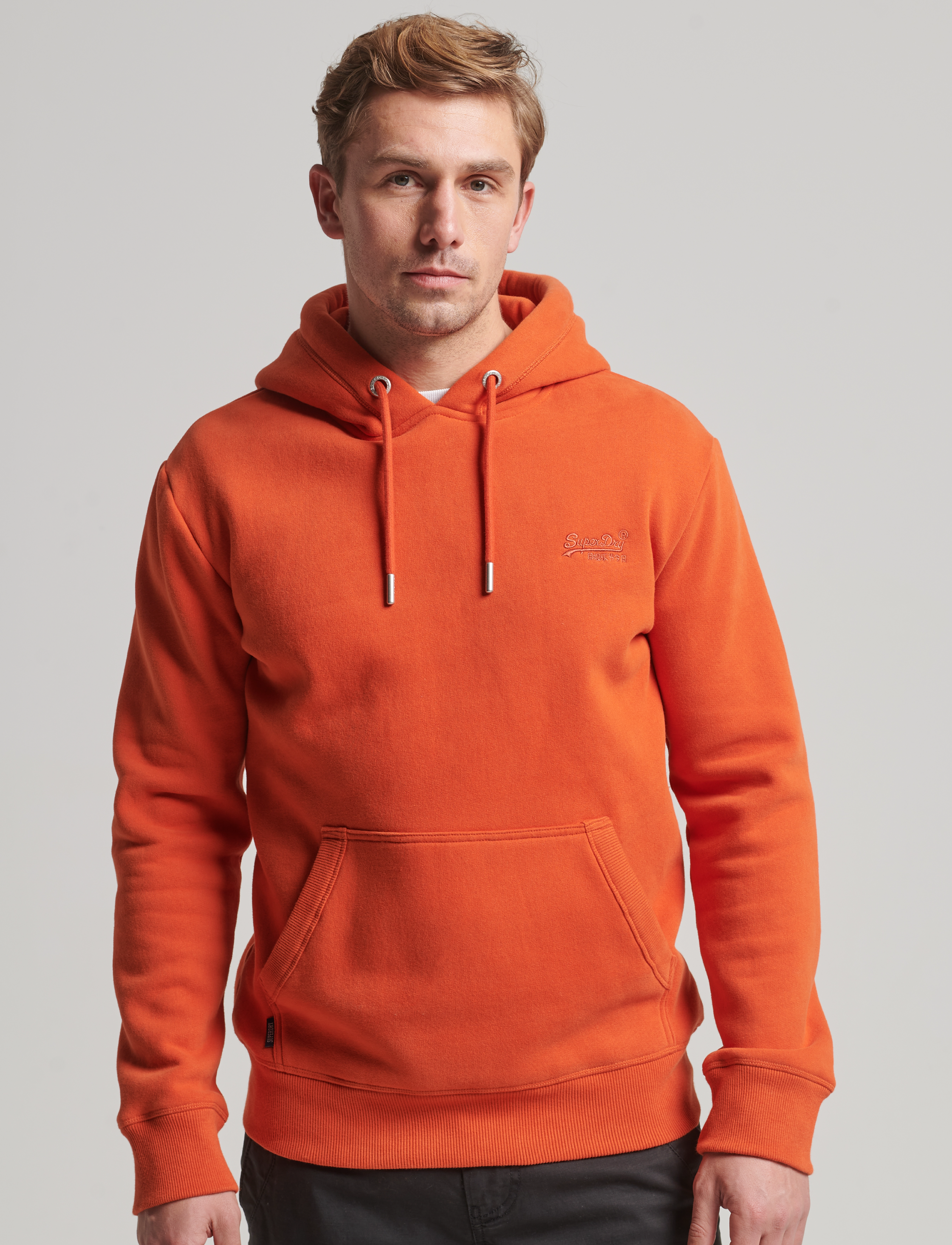 Superdry - ESSENTIAL LOGO HOODIE - denim co rust orange - 2