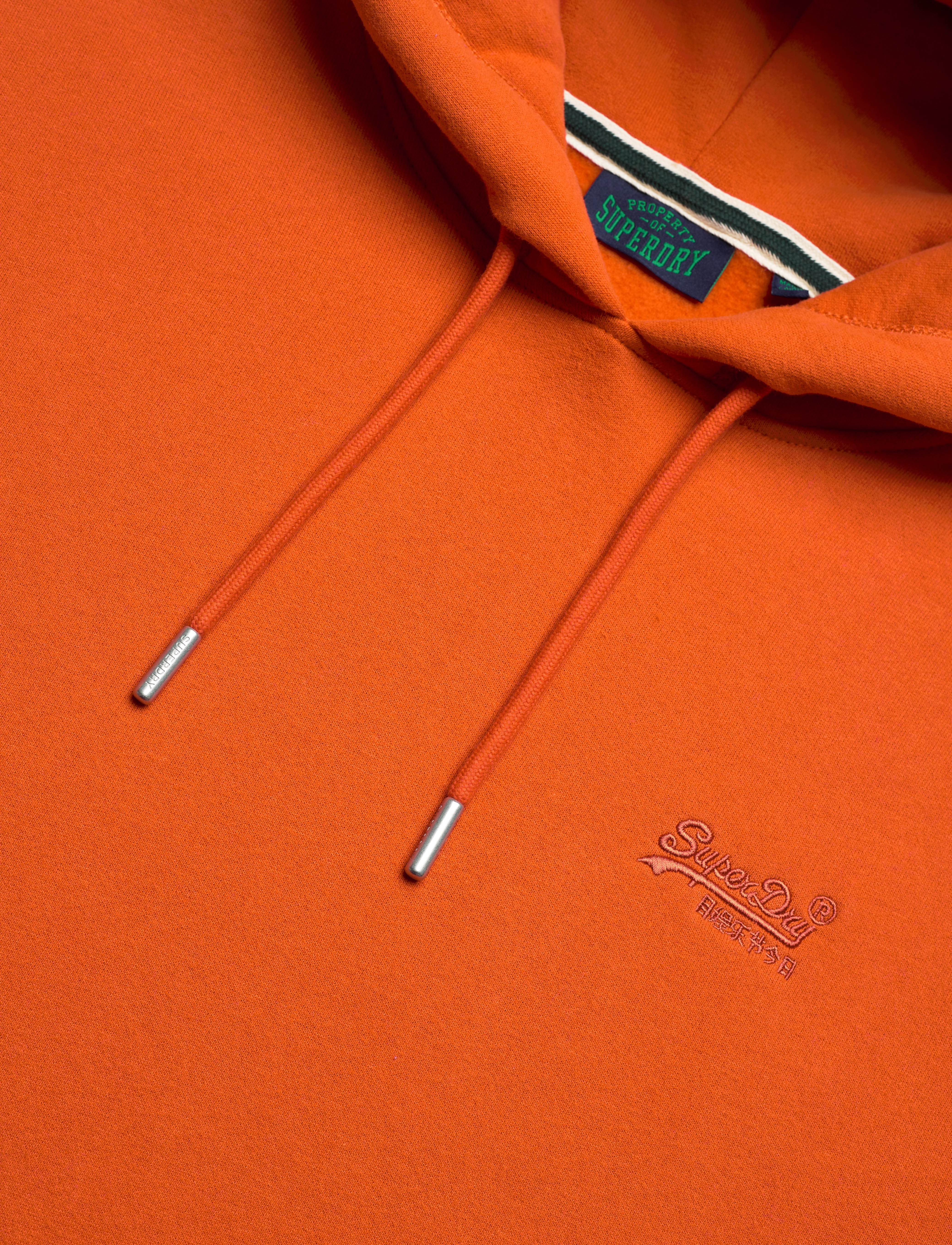 Superdry - ESSENTIAL LOGO HOODIE - denim co rust orange - 4