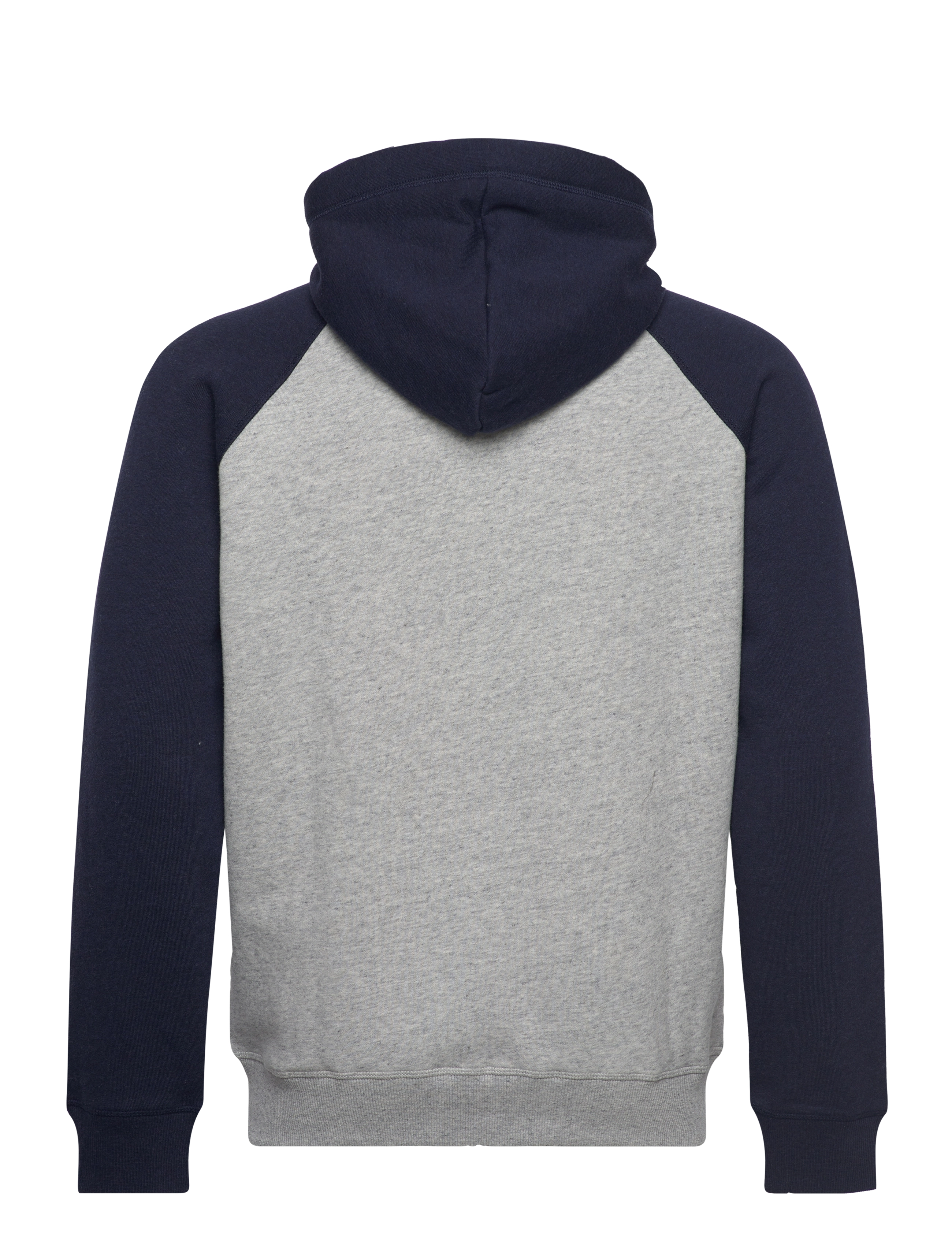 Superdry - ESSENTIAL BASEBALL ZIPHOOD - athletic grey marl/rich navy marl - 1