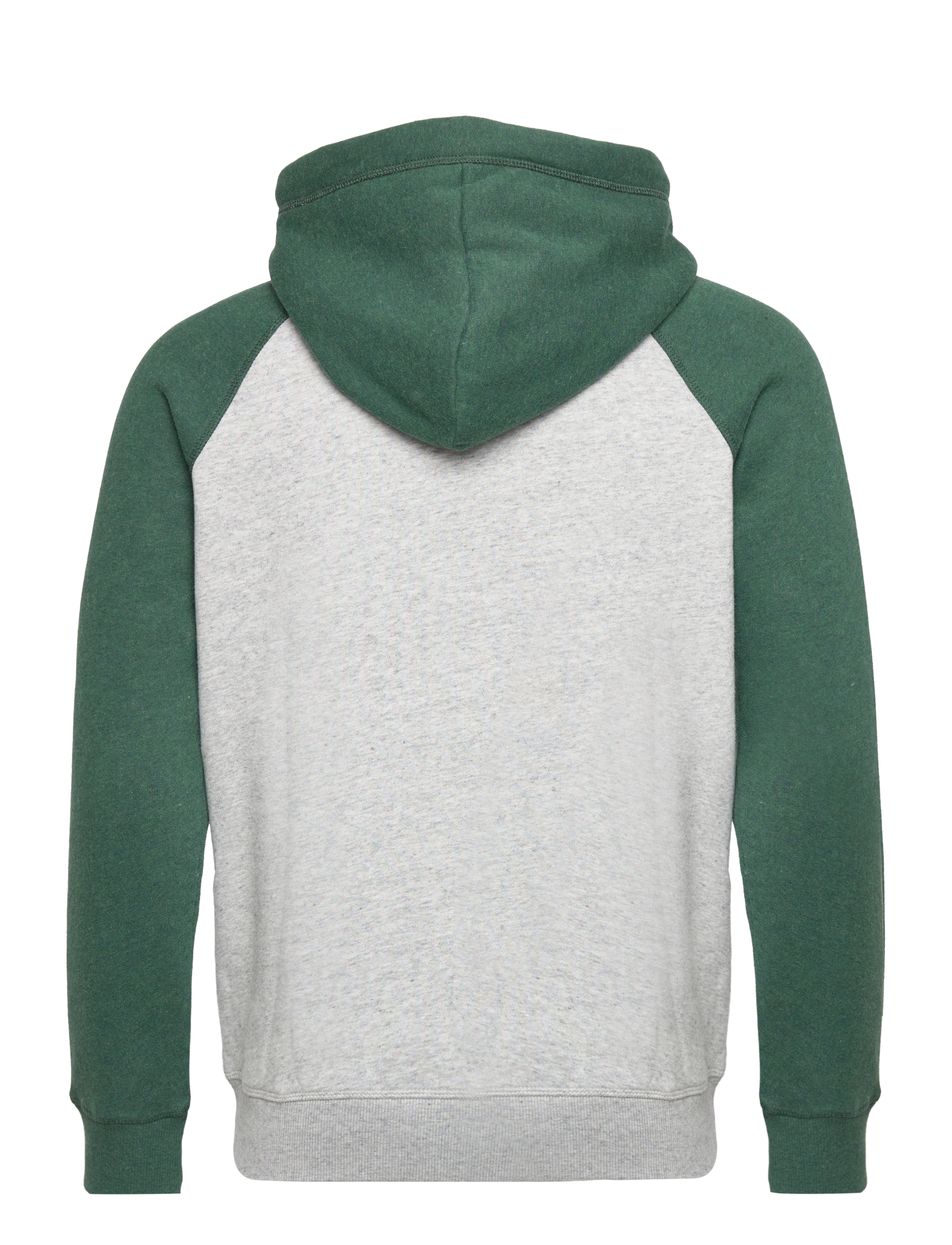Superdry - ESSENTIAL BASEBALL ZIPHOOD - athletic grey marl/campus green marl - 1