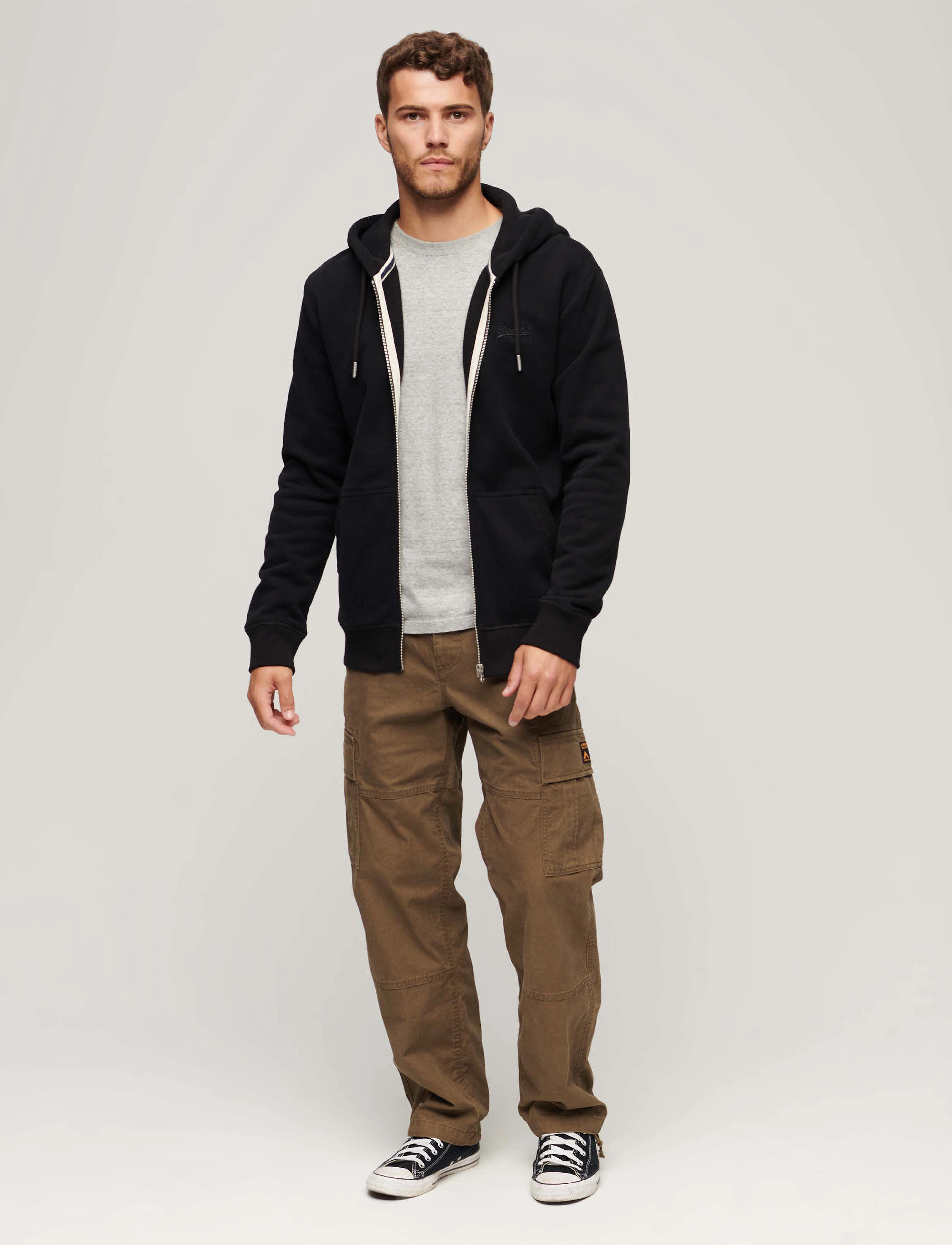 Superdry - ESSENTIAL LOGO ZIP HOODIE - black - 4