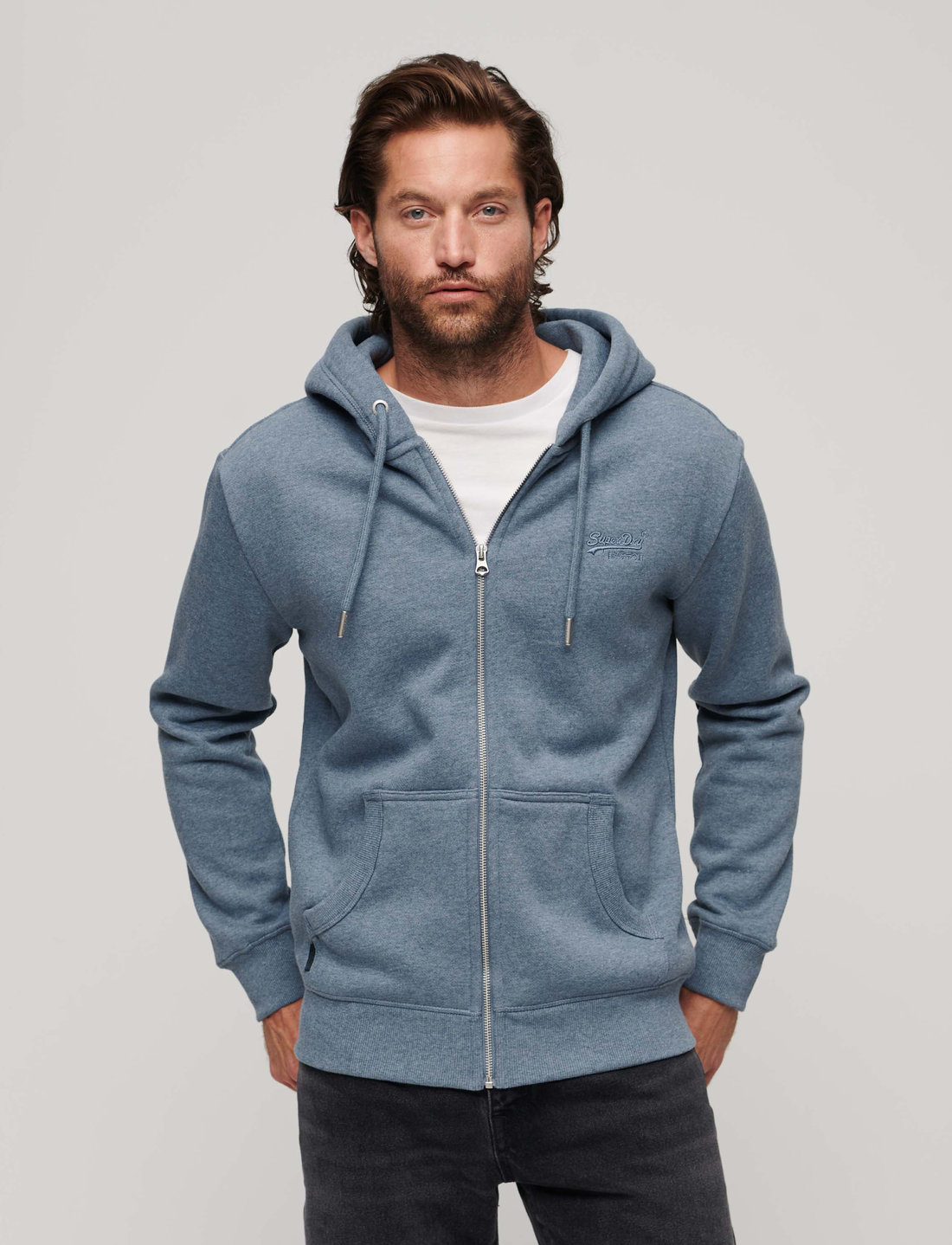 Superdry Essential Logo Zip Hoodie Hoodies Boozt