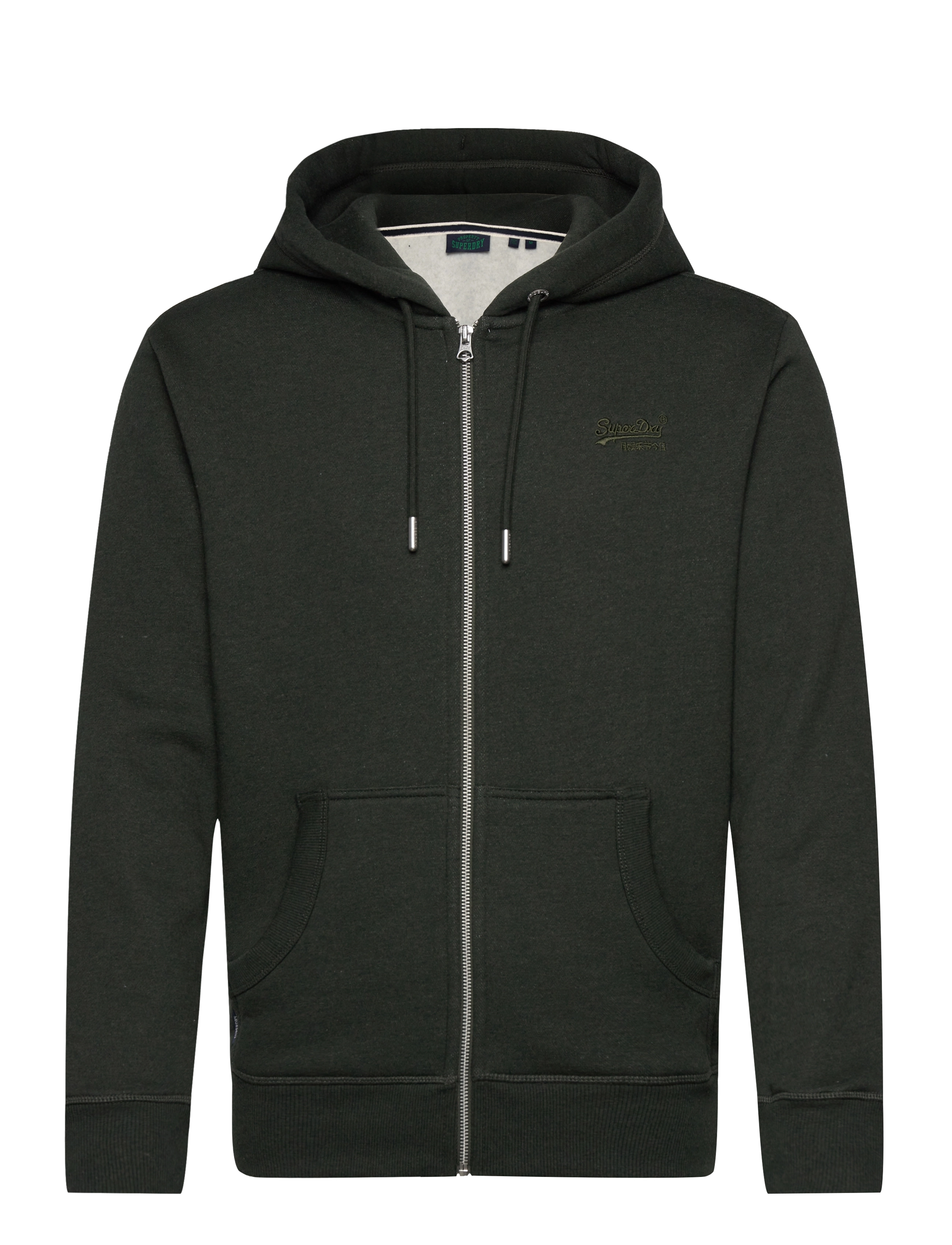 Superdry - ESSENTIAL LOGO ZIP HOODIE - dark olive marl - 1
