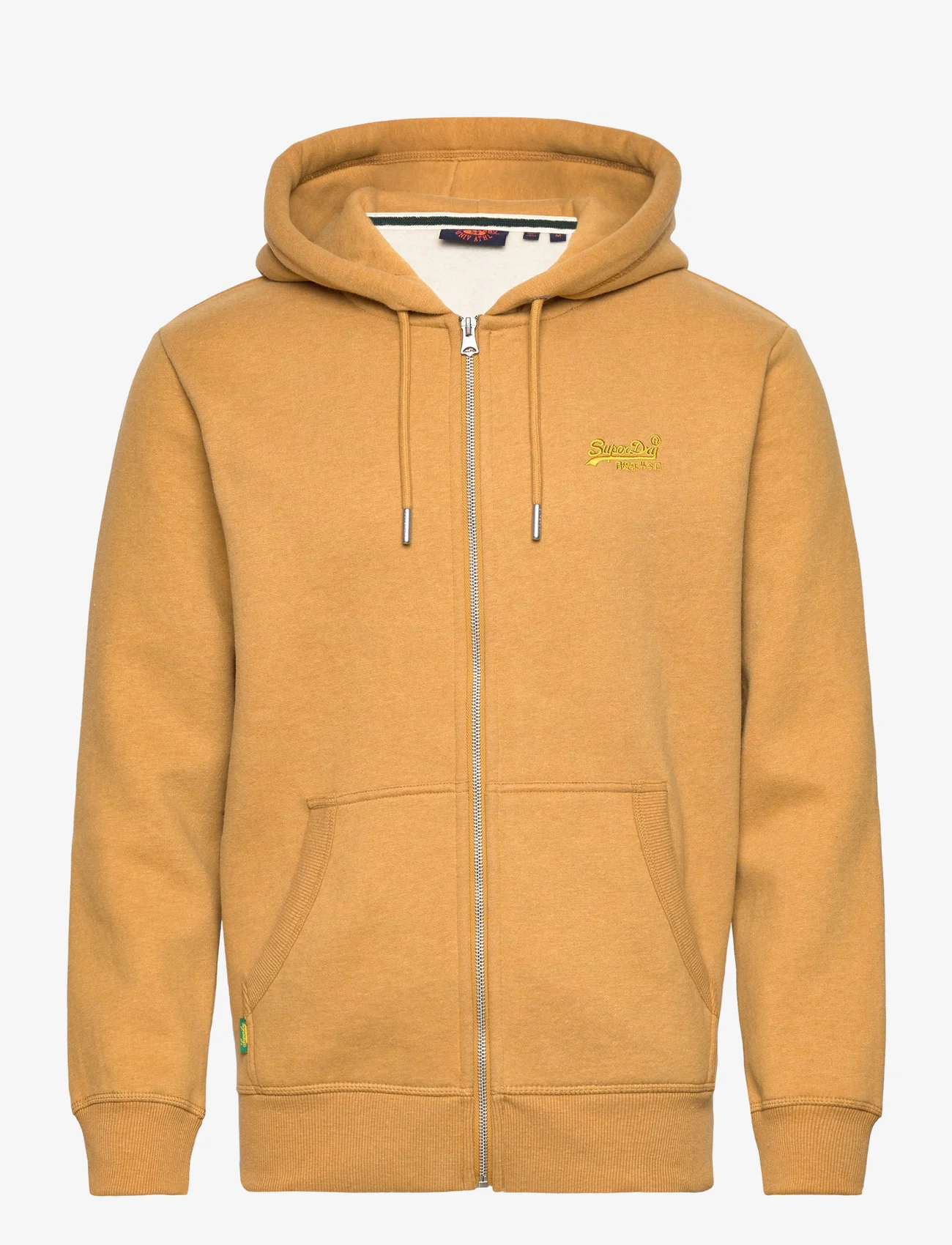 Superdry - ESSENTIAL LOGO ZIP HOODIE - hoodies - mustard yellow marl - 0