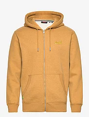 Superdry - ESSENTIAL LOGO ZIP HOODIE - hoodies - mustard yellow marl - 0