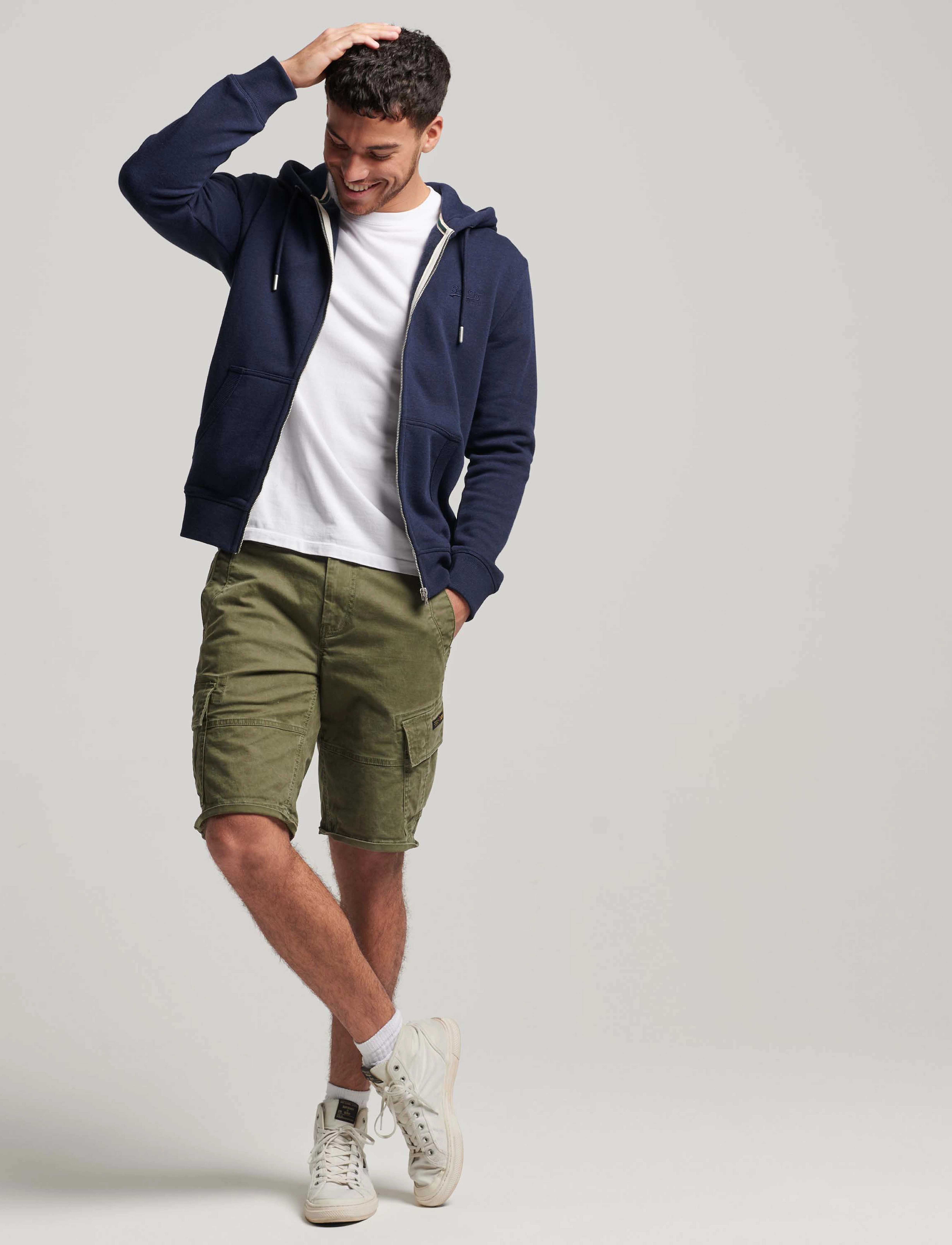 Superdry - ESSENTIAL LOGO ZIP HOODIE - rich navy marl - 3
