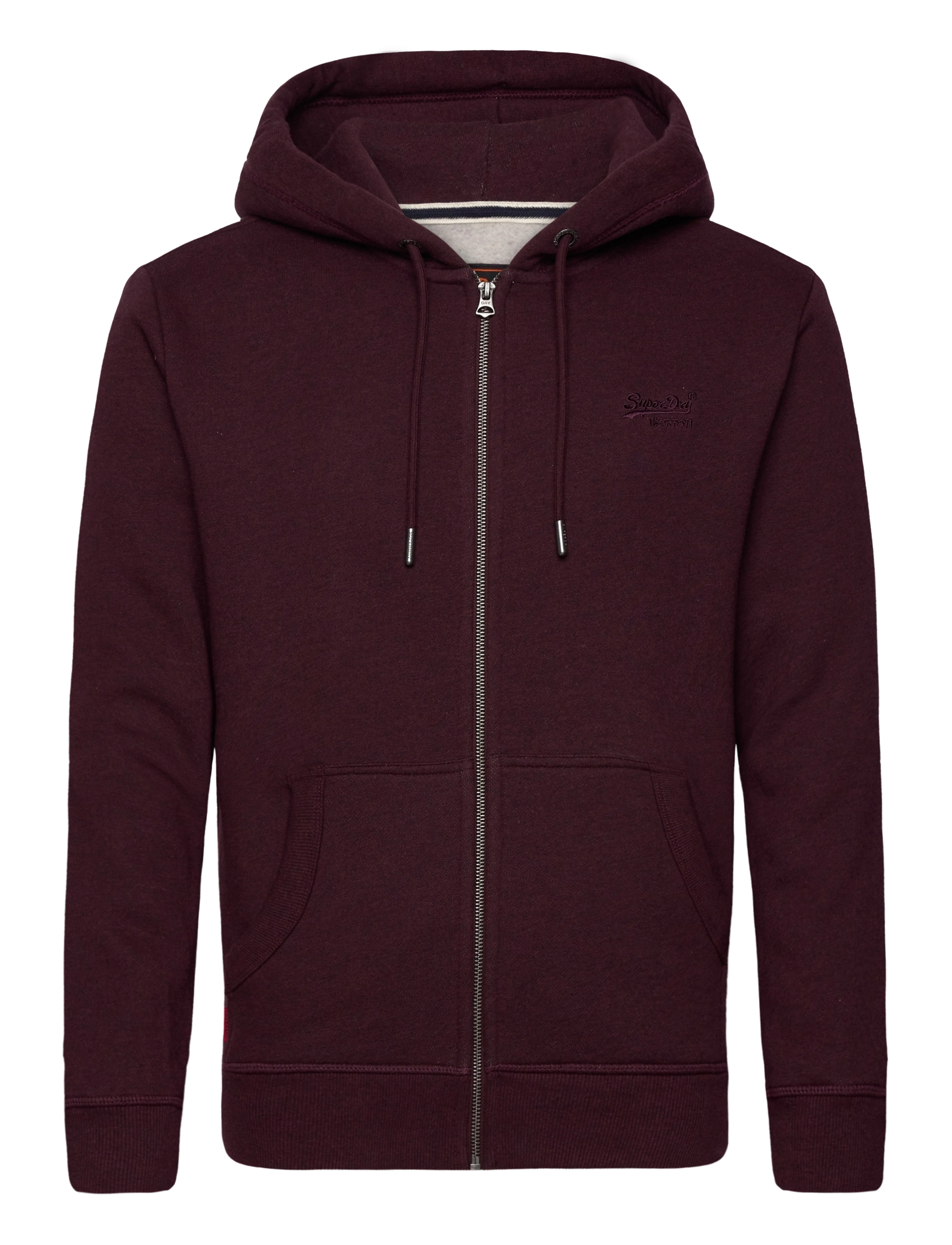 Superdry - ESSENTIAL LOGO ZIP HOODIE - tawny port red marl - 1