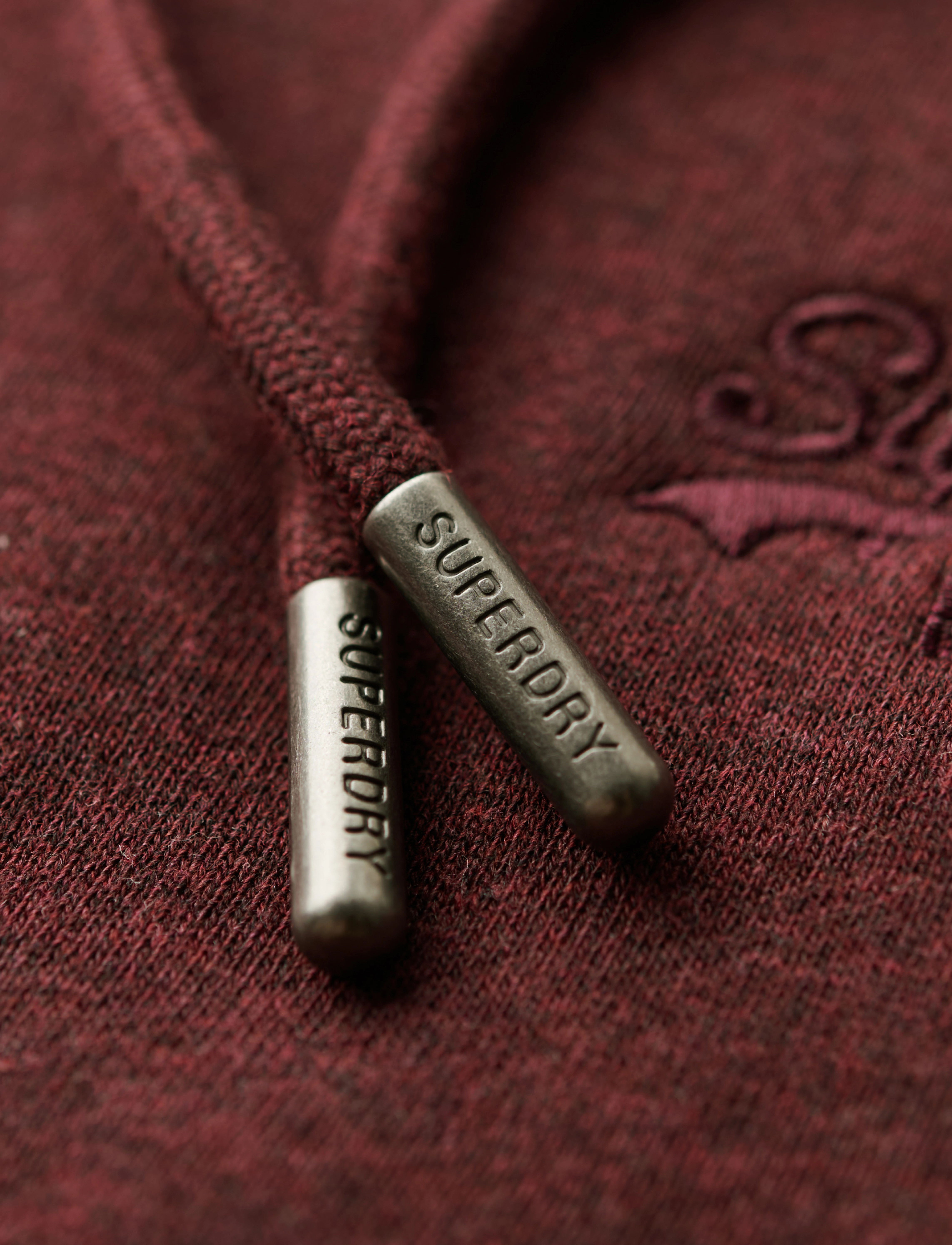 Superdry - ESSENTIAL LOGO ZIP HOODIE - tawny port red marl - 4