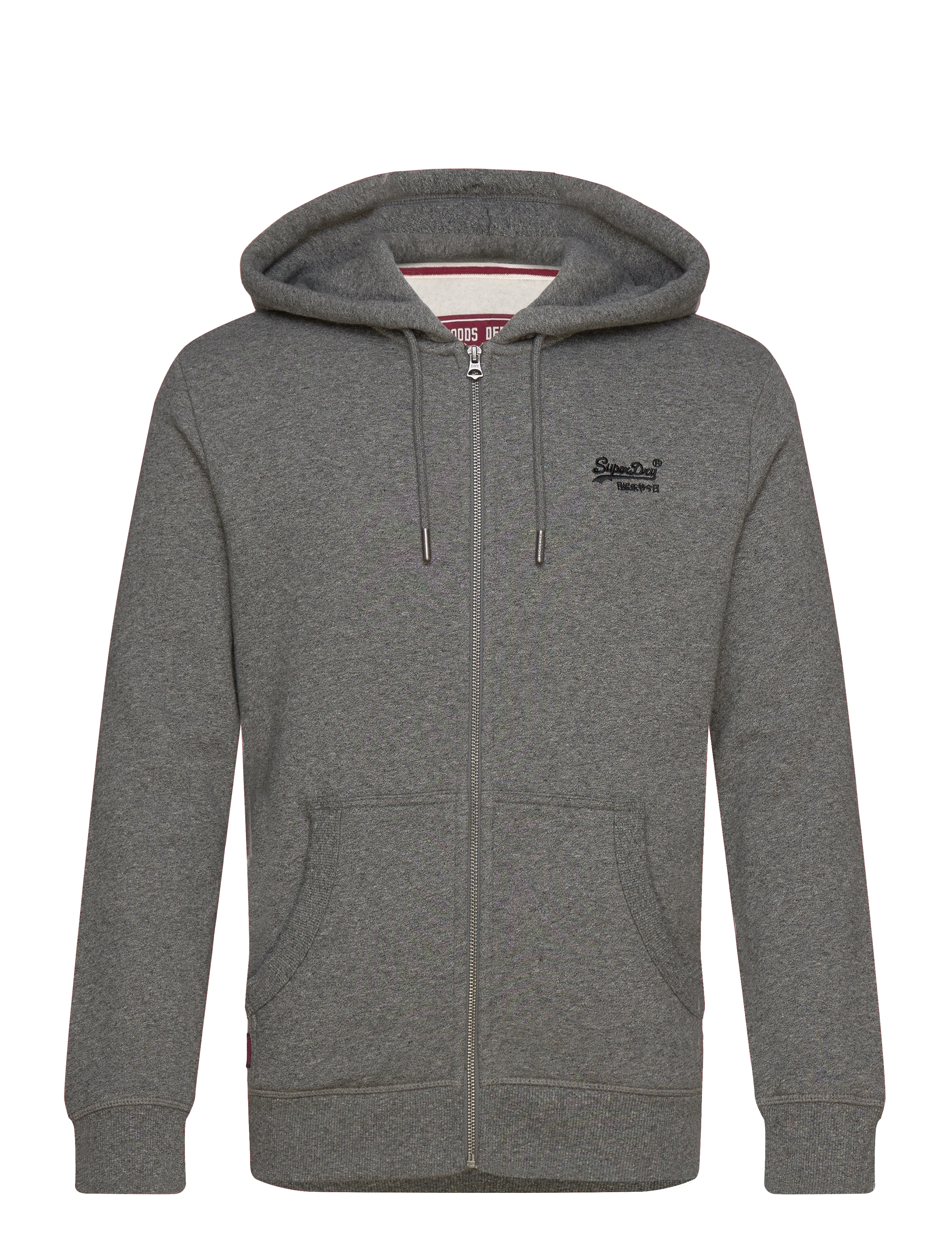 Superdry - ESSENTIAL LOGO ZIP HOODIE - volcanic black grit - 1