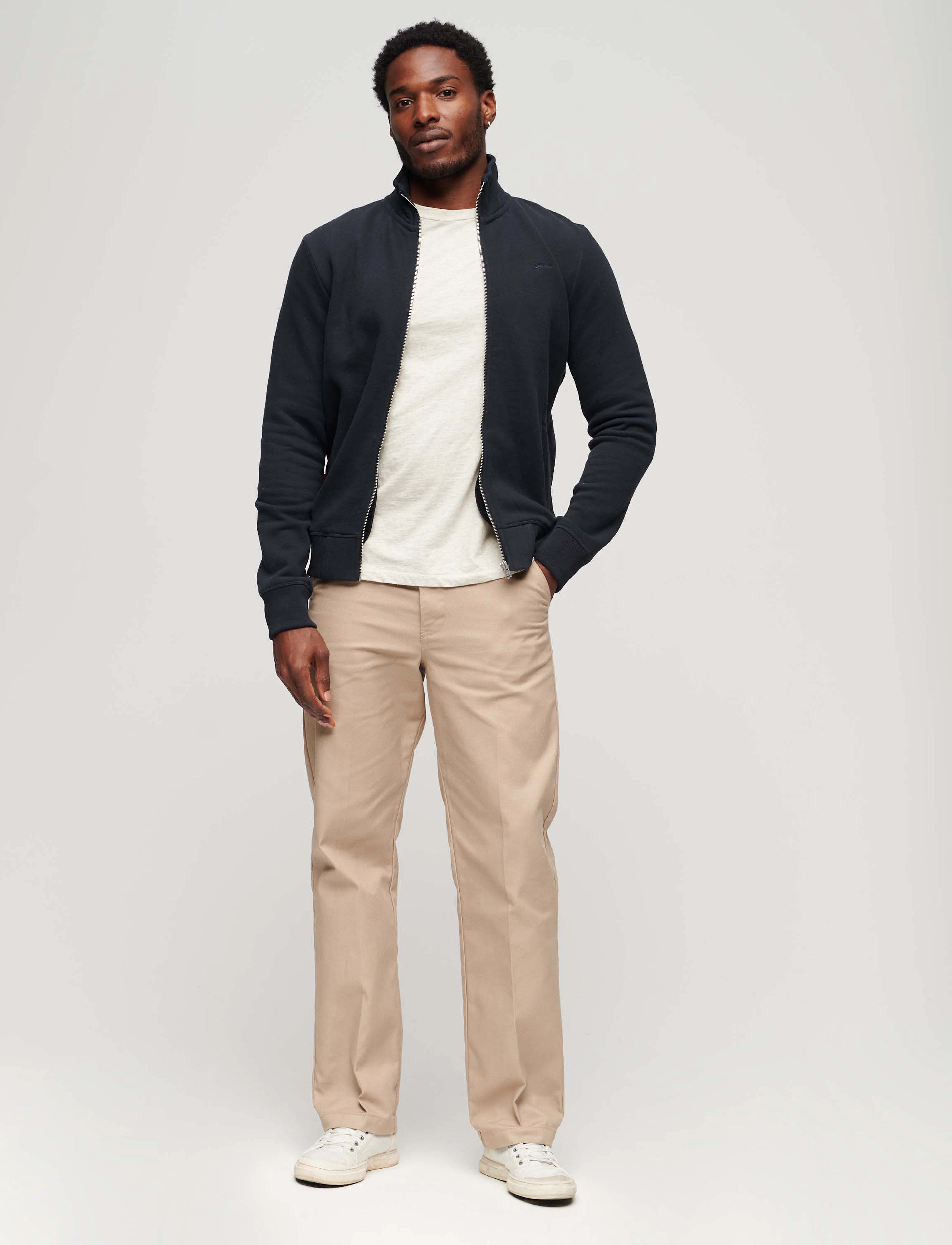 Superdry - ESSENTIAL LOGO ZIP TRACK TOP - eclipse navy - 3
