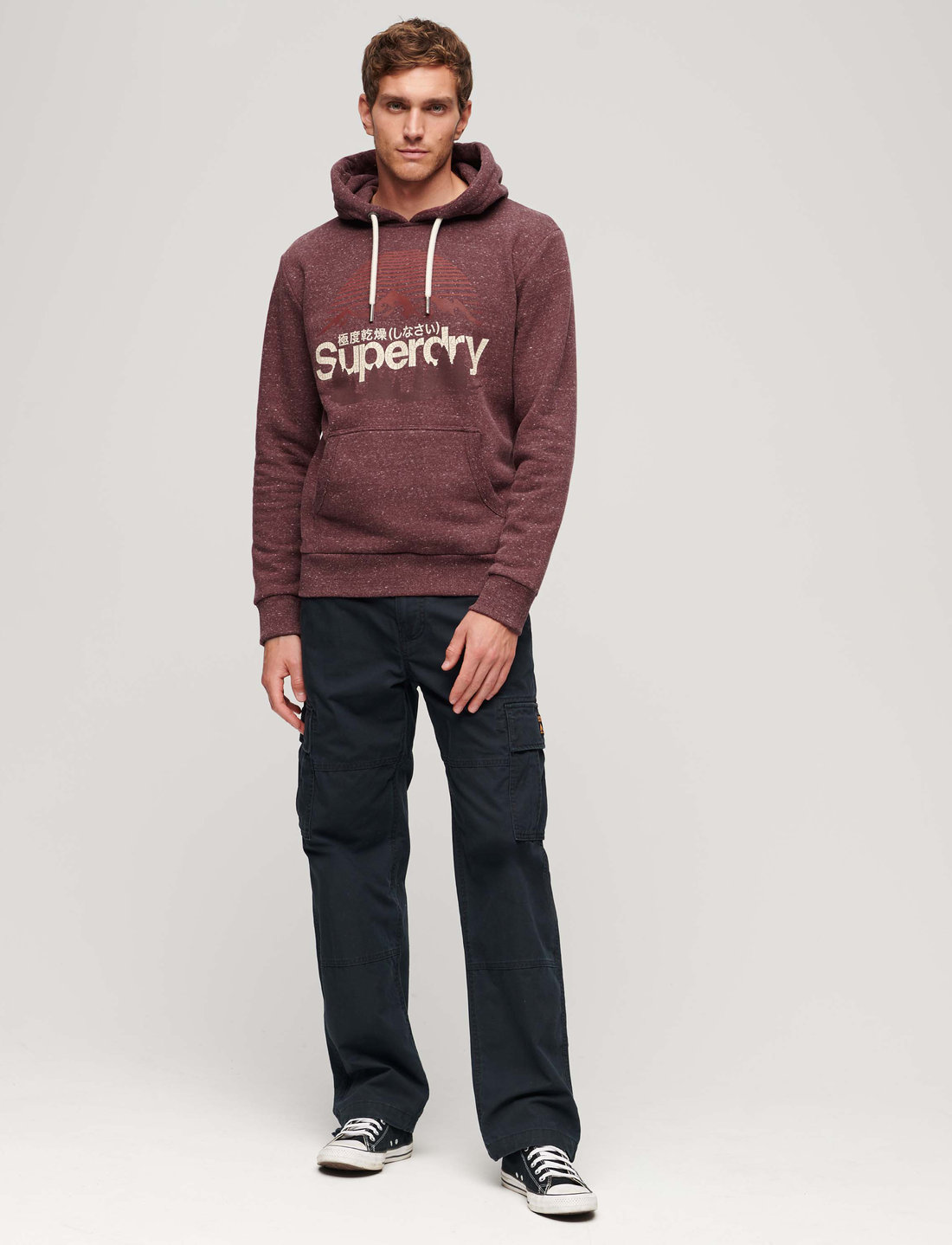 Superdry 2025 burgundy hoodie
