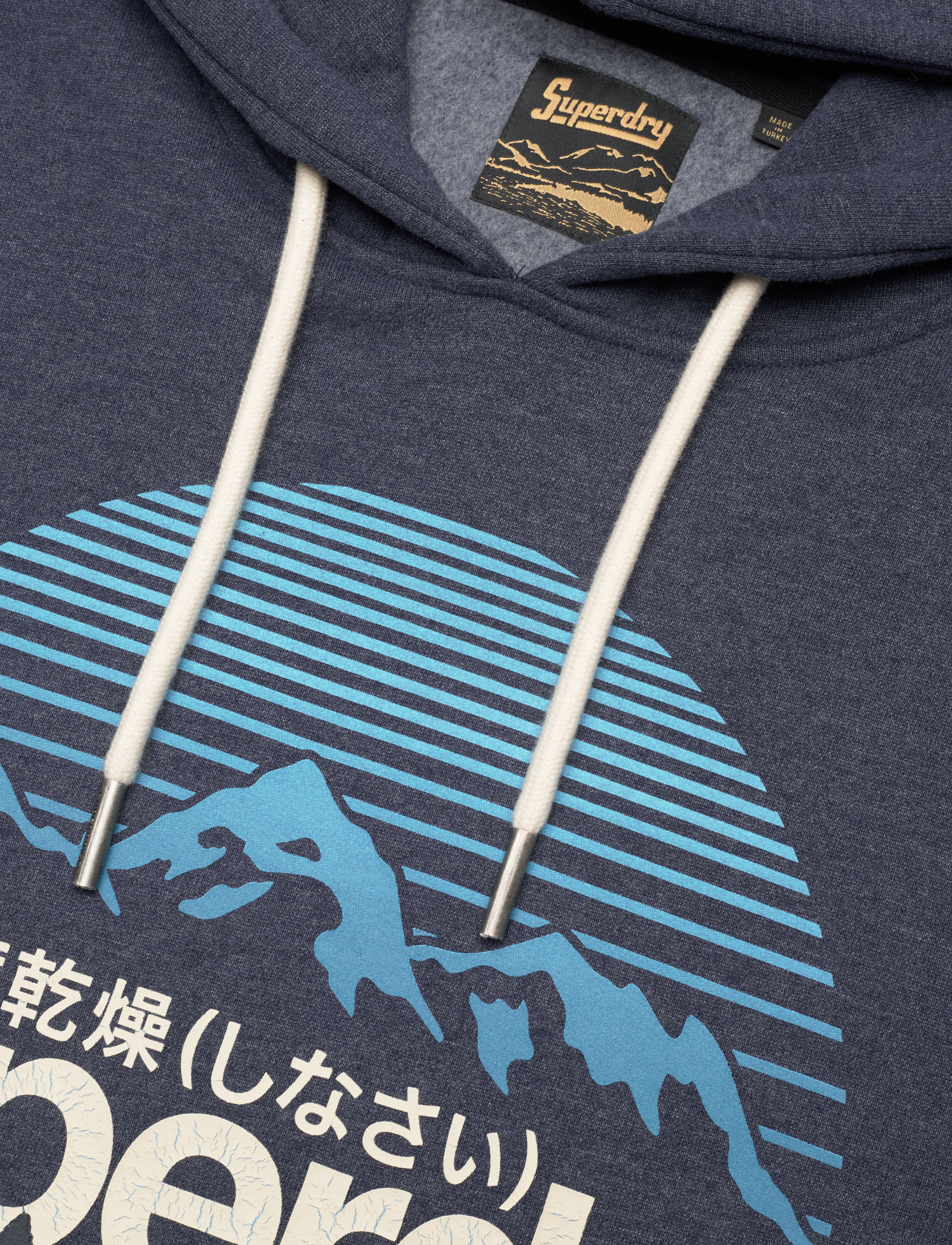 Superdry - CL GREAT OUTDOORS GRAPHIC HOOD - vintage navy marl - 4