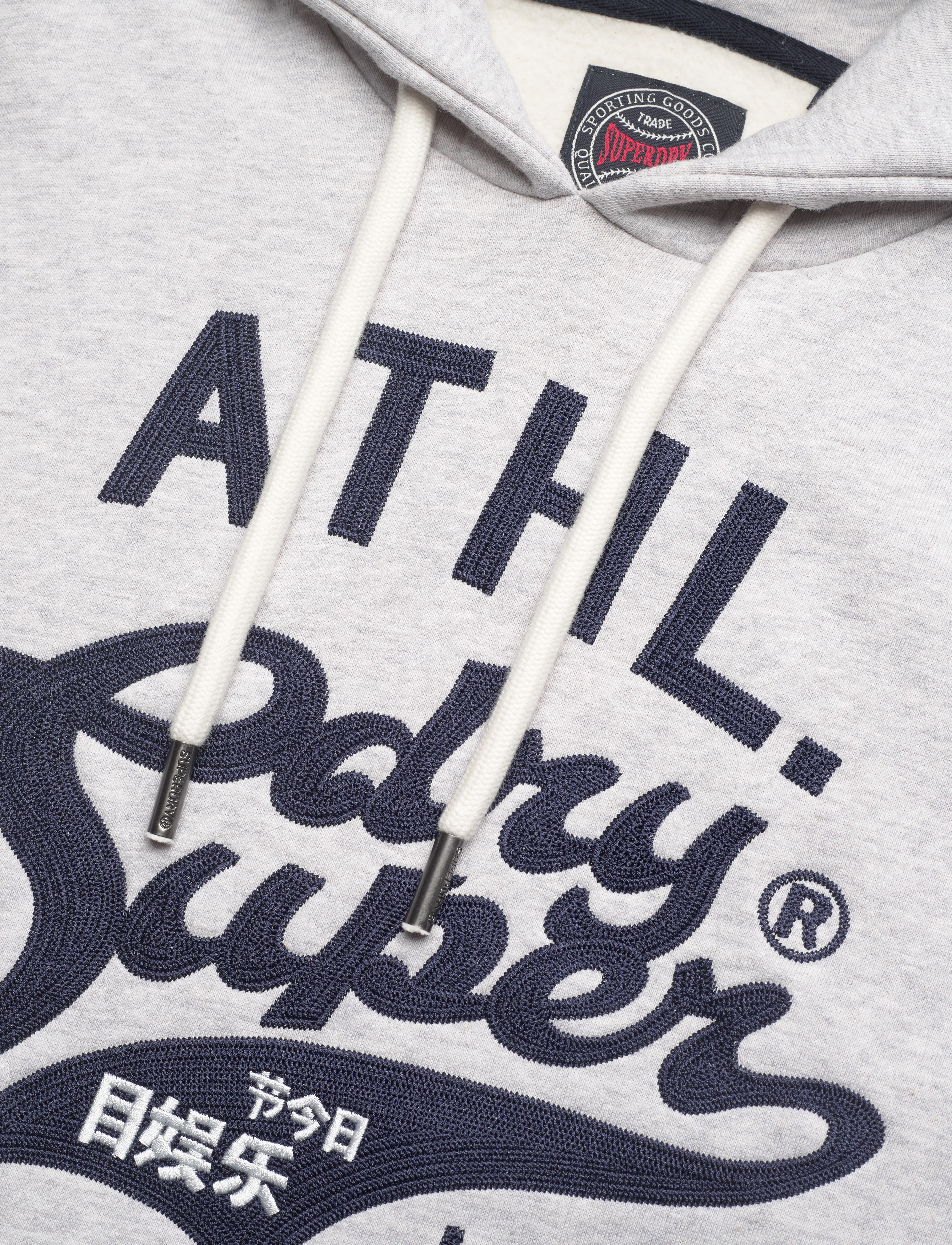Superdry - ATHLETIC SCRIPT GRAPHIC HOODIE - glacier grey marl - 2
