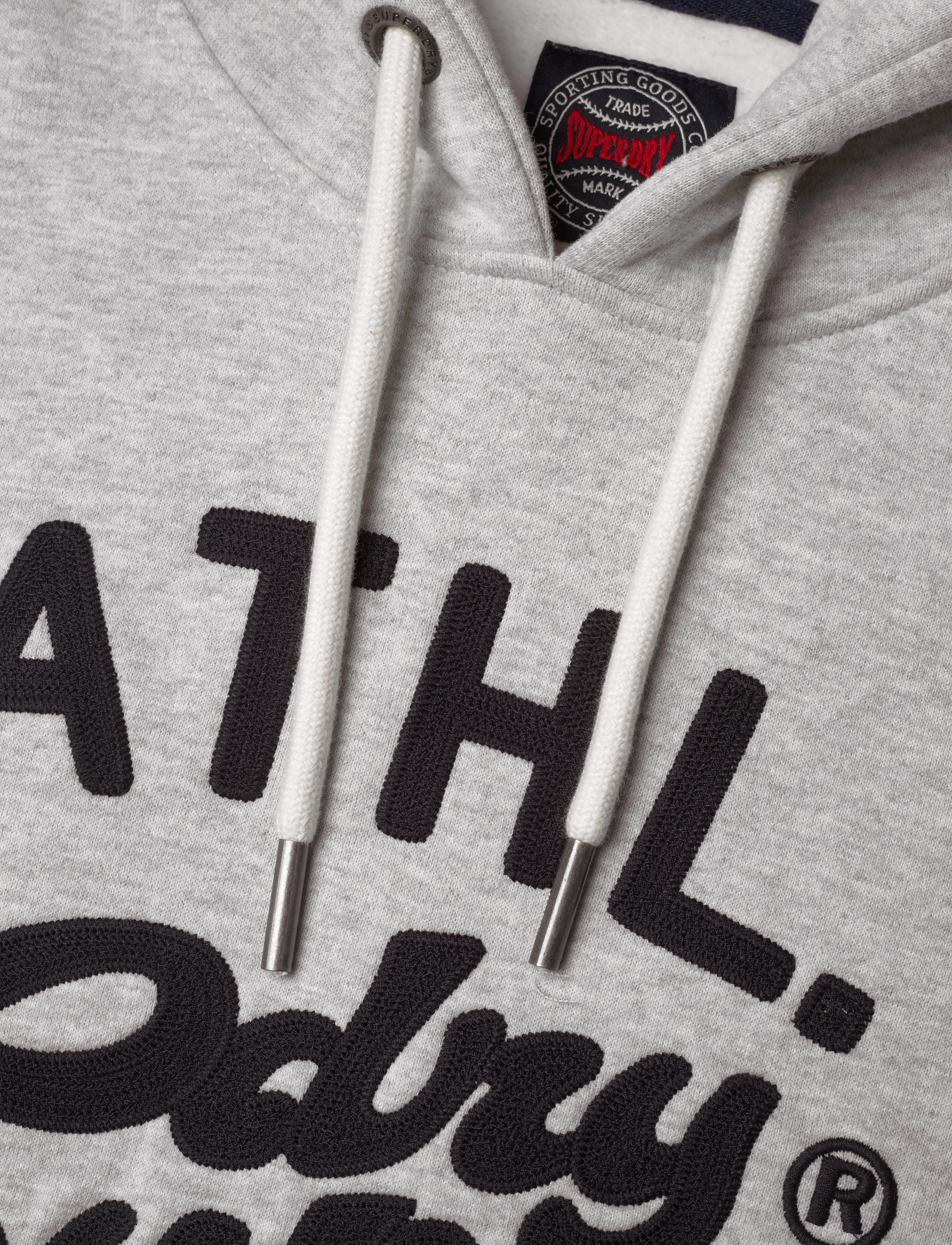 Superdry - ATHLETIC SCRIPT GRAPHIC HOODIE - glacier grey marl - 2