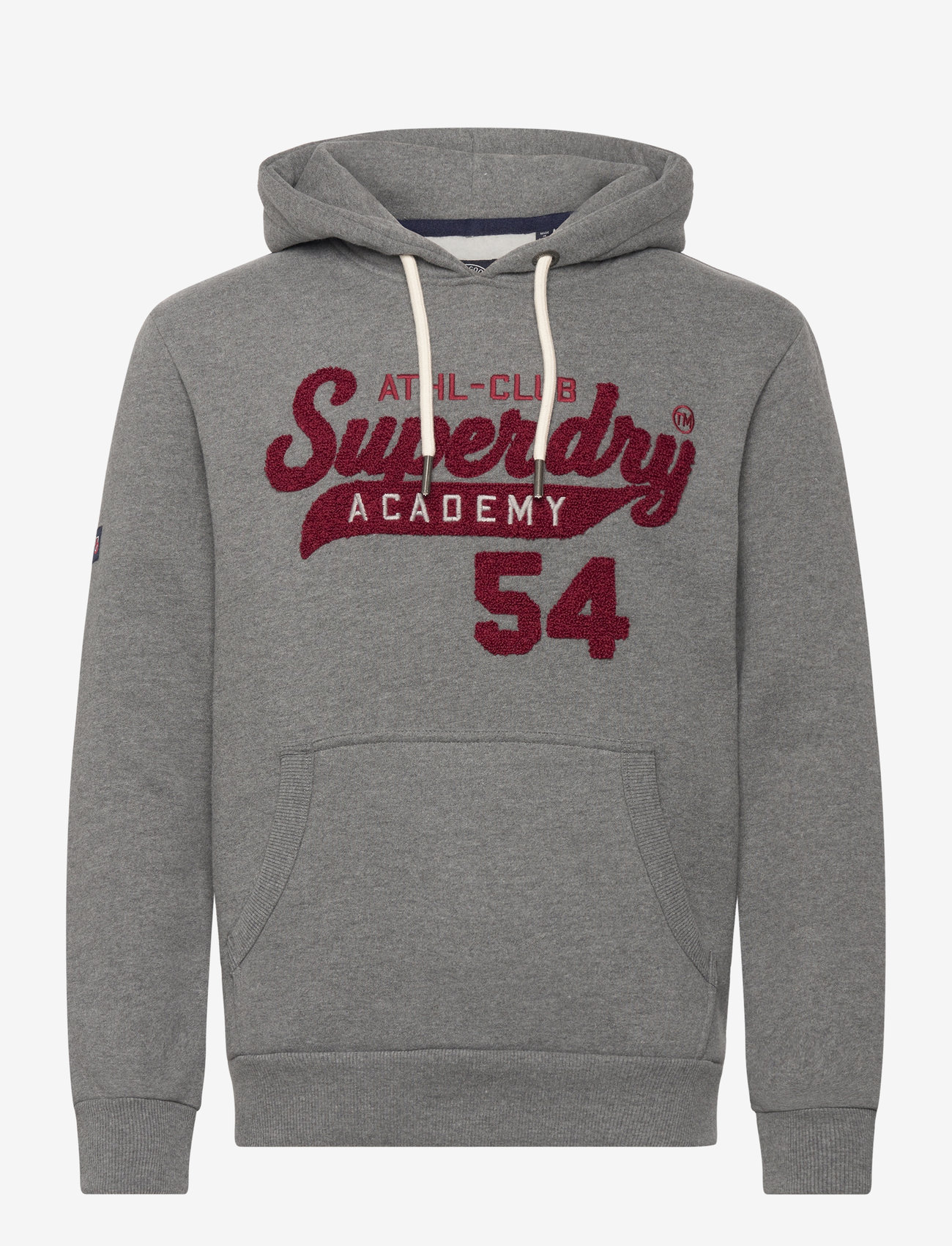Superdry - ATHLETIC SCRIPT GRAPHIC HOODIE - rich charcoal marl - 0