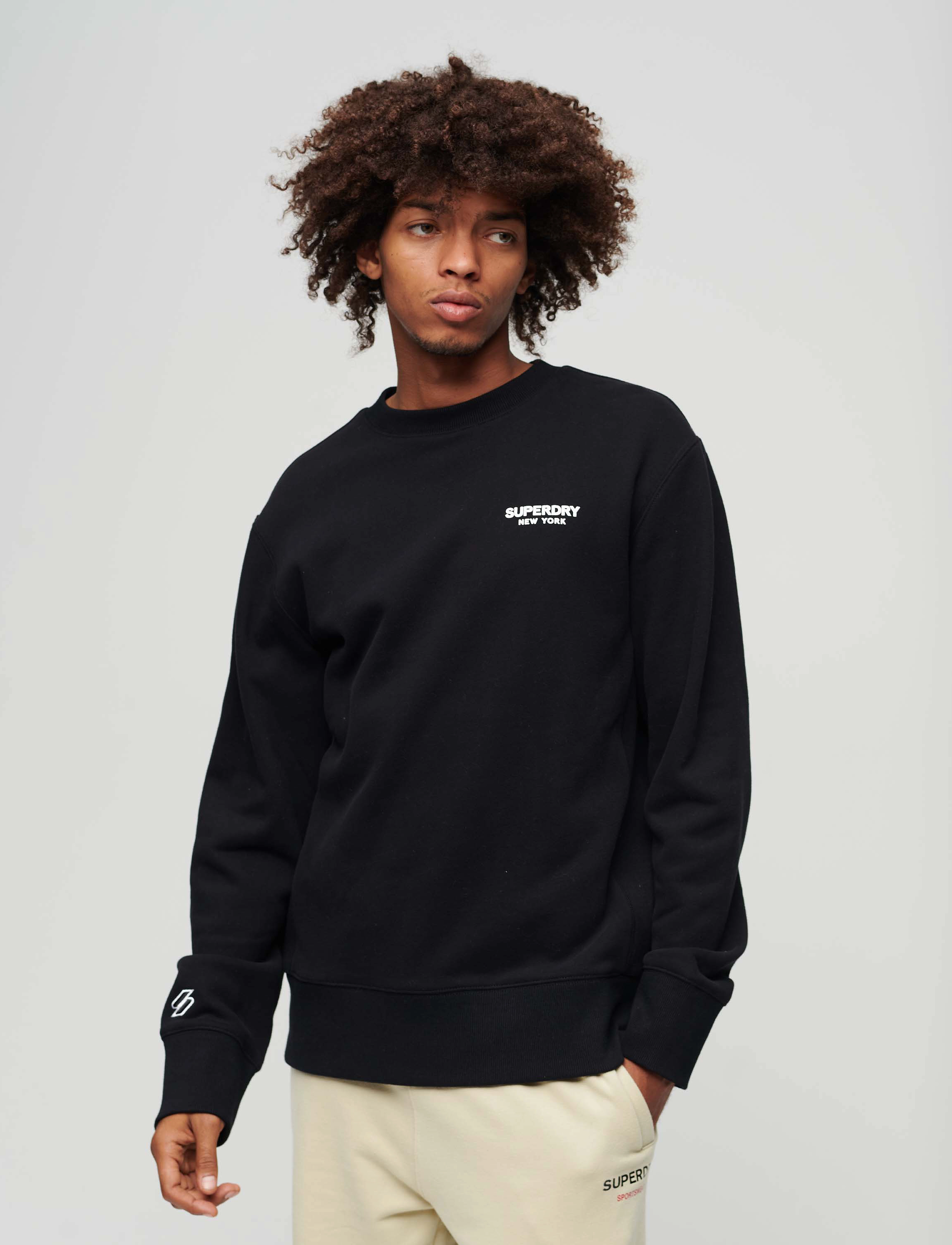 Superdry - LUXURY SPORT LOOSE FIT CREW - black - 2