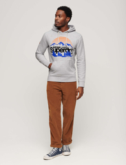 Superdry - GREAT OUTDOORS GRAPHIC HOODIE - sweatshirts - flake grey marl - 6