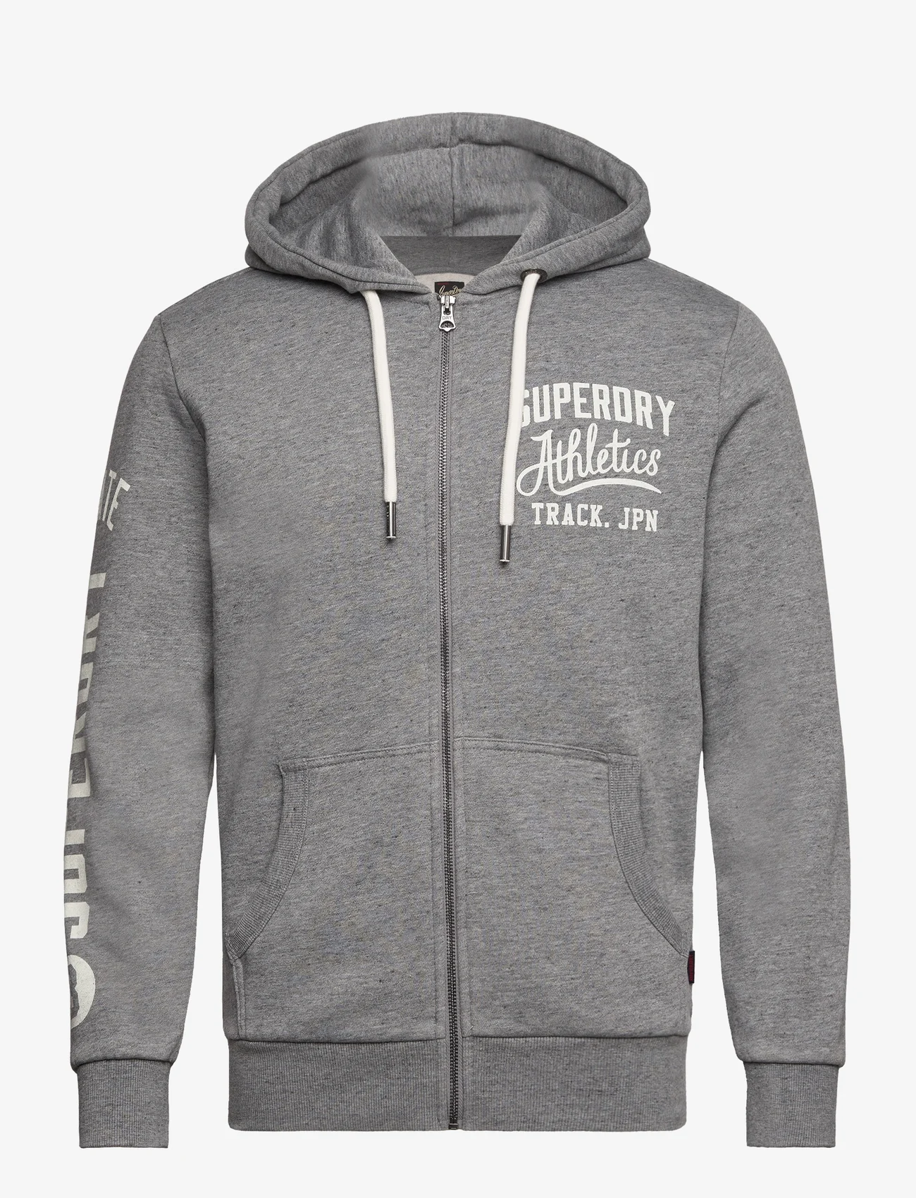 Superdry - ATHLETIC COLL GRAPHIC ZIPHOOD - hoodies - surplus jetter charcoal grit - 0
