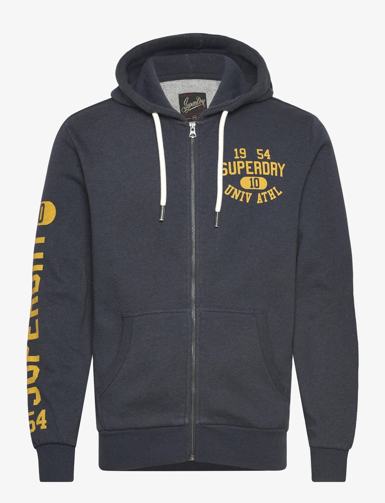 Superdry - ATHLETIC COLL GRAPHIC ZIPHOOD - hættetrøjer - trench navy marl - 0