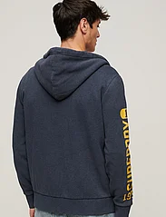 Superdry - ATHLETIC COLL GRAPHIC ZIPHOOD - hættetrøjer - trench navy marl - 6
