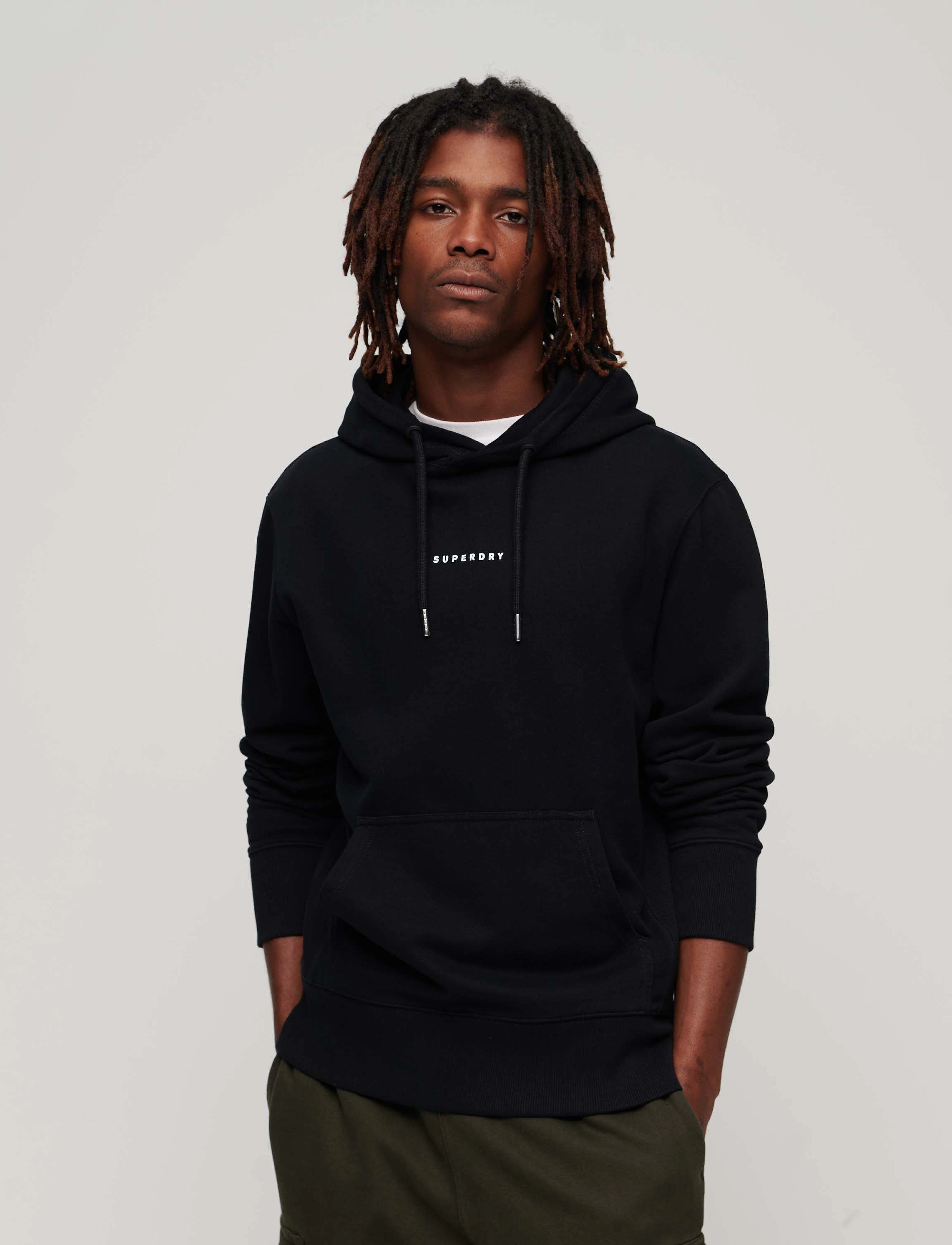 Superdry - CODE SURPLUS LOGO HOOD - black - 2