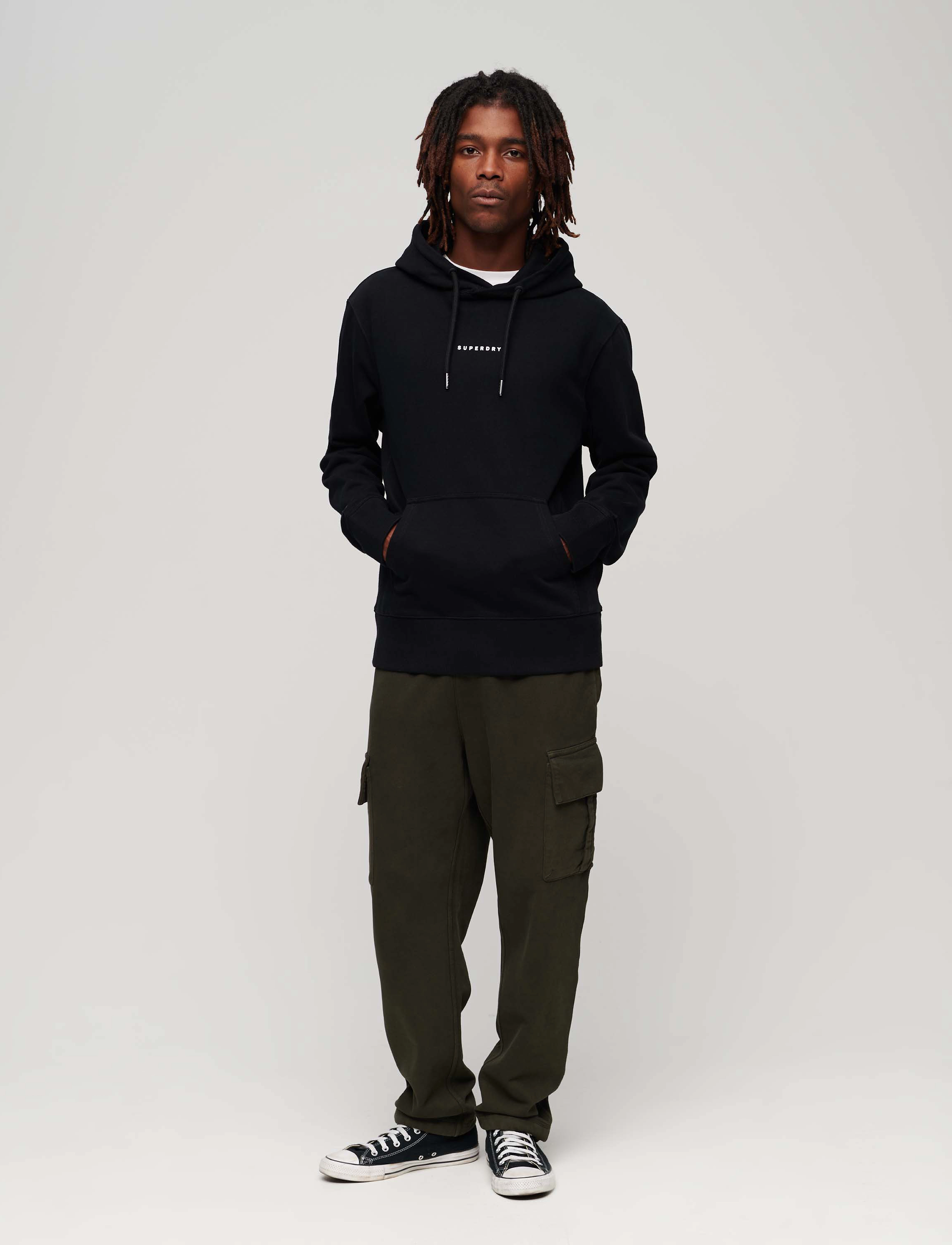 Superdry - CODE SURPLUS LOGO HOOD - black - 3