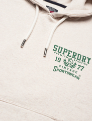 Superdry - ATHLETIC SCRIPT FLOCK HOOD - džemperi ar kapuci - oaty marl - 5