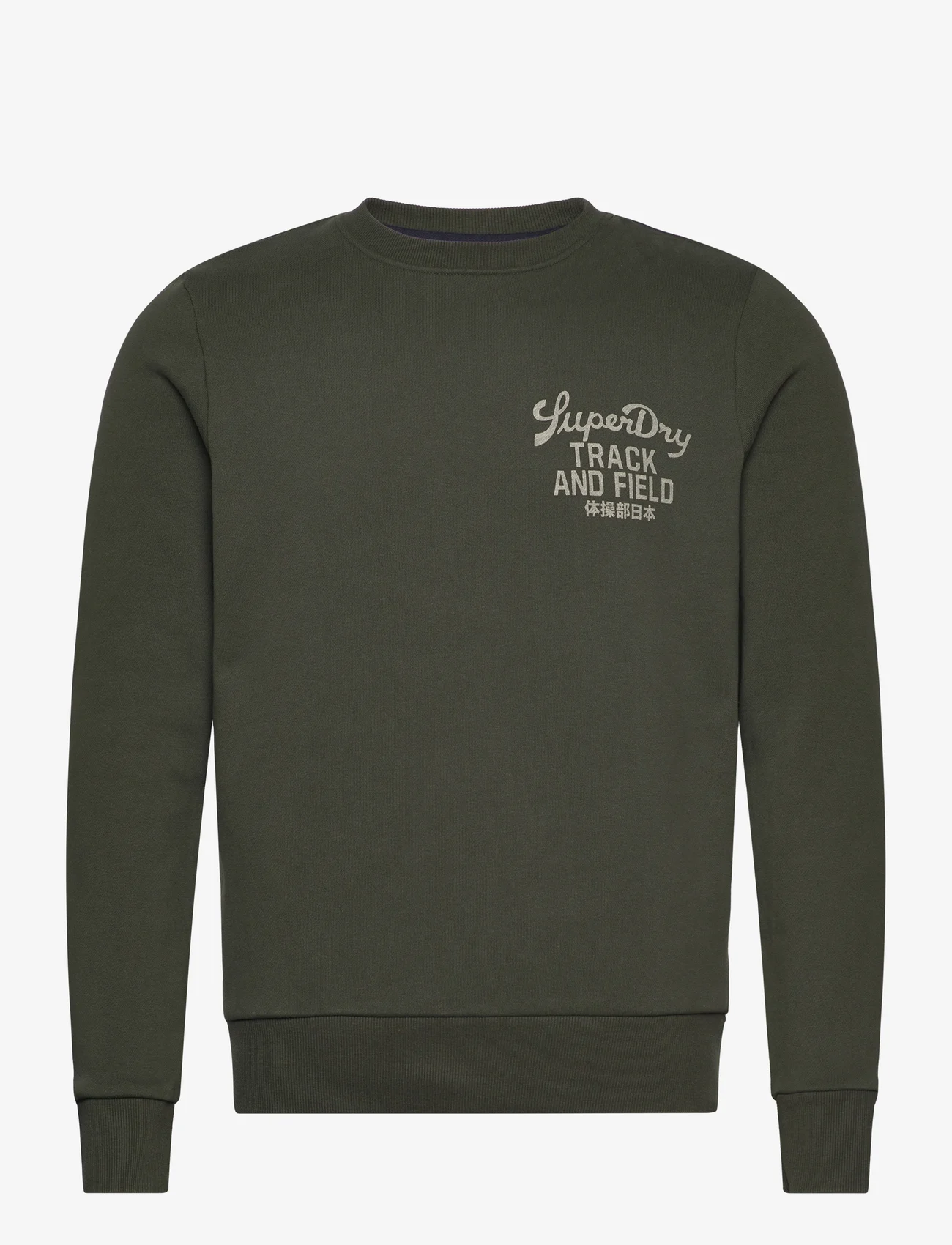 Superdry - ATHLETIC SCRIPT FLOCK SWEAT - sweatshirts - surplus goods olive green - 0