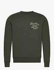 Superdry - ATHLETIC SCRIPT FLOCK SWEAT - sweatshirts - surplus goods olive green - 0