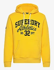 Superdry - ATHL SCRIPT EMB GRAPHIC HOOD - hoodies - desert ochre yellow - 0