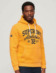 Superdry - ATHL SCRIPT EMB GRAPHIC HOOD - hoodies - desert ochre yellow - 4