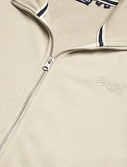Superdry - ESSENTIAL LOGO ZIP TRACKTOP UB - swetry - light stone beige - 2