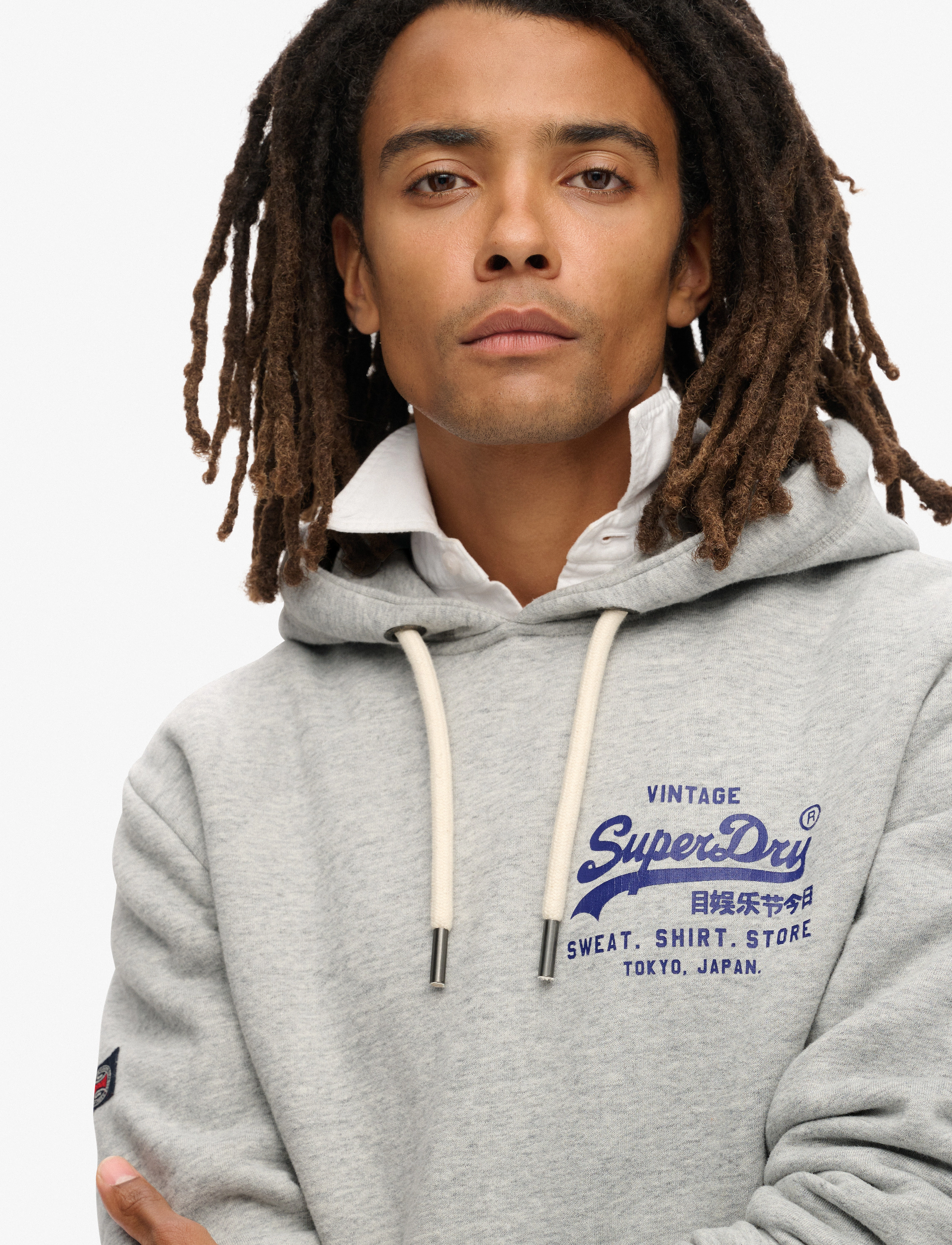 Superdry - CLASSIC VL GRAPHIC HOODIE - athletic grey marl - 4