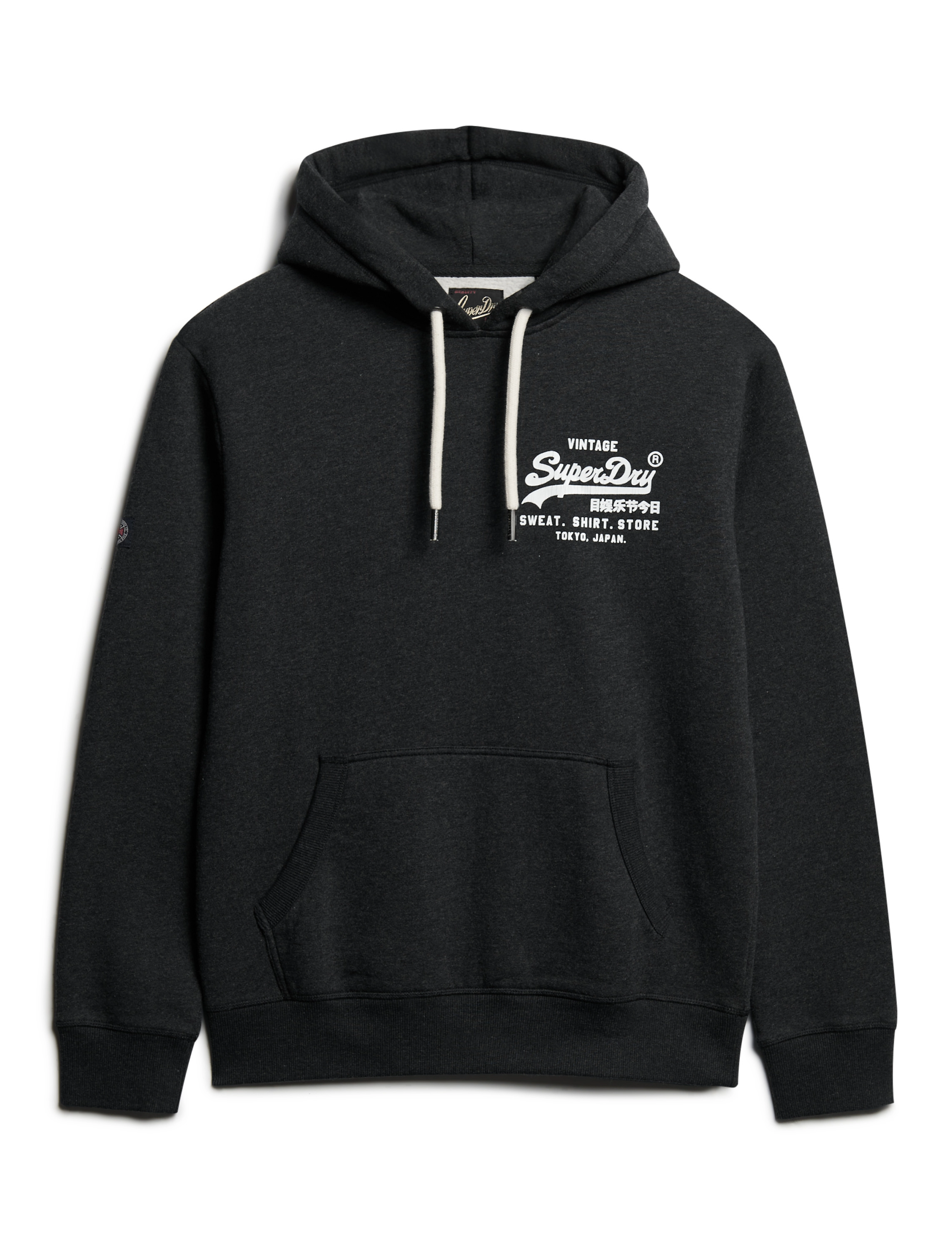 Superdry - CLASSIC VL GRAPHIC HOODIE - phantom black marl - 1