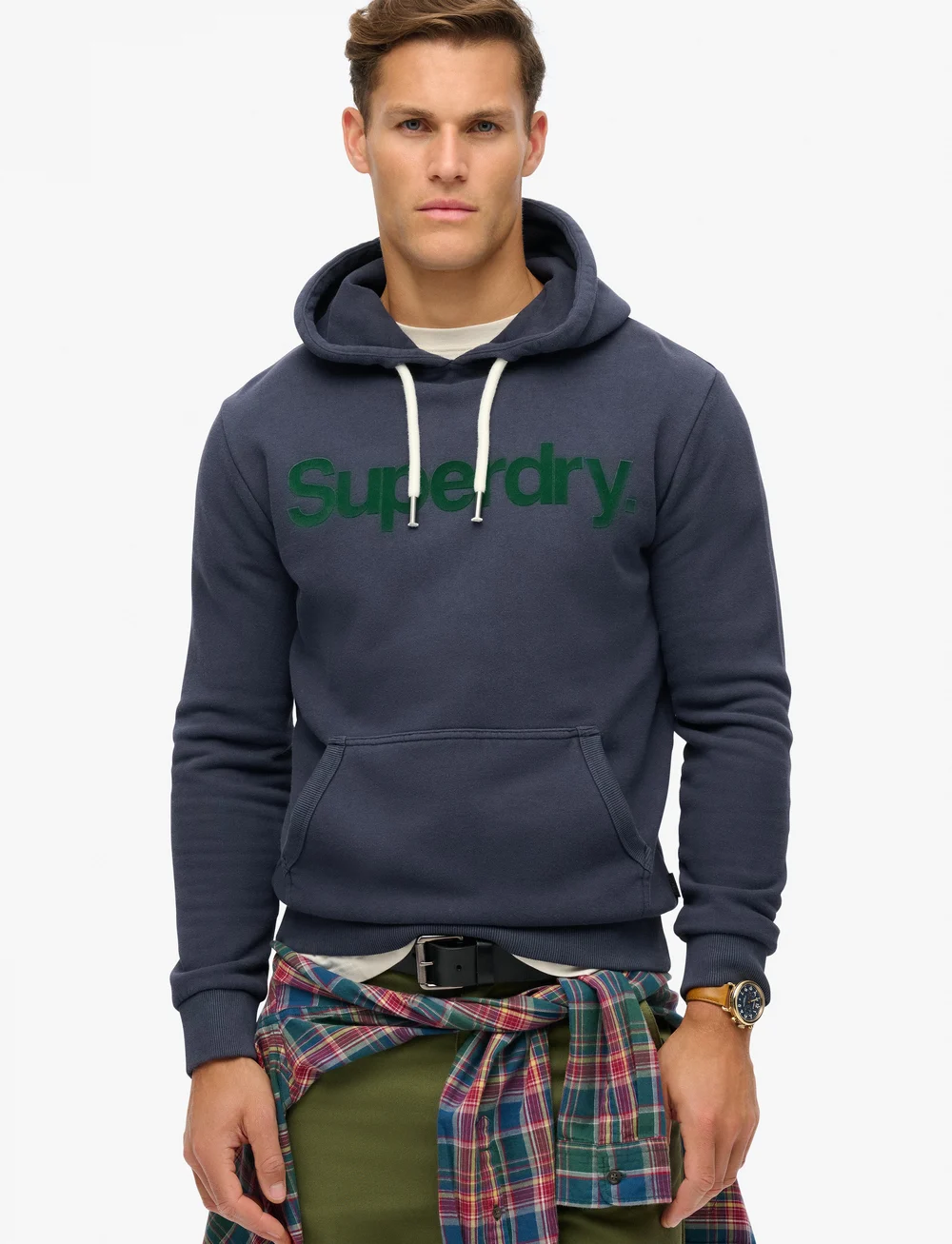 Mens navy superdry hoodie cheap