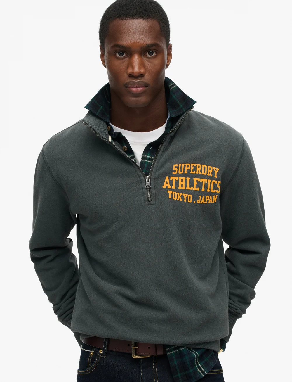 Superdry Track Field Graphic Half Zip Sweatshirts Boozt