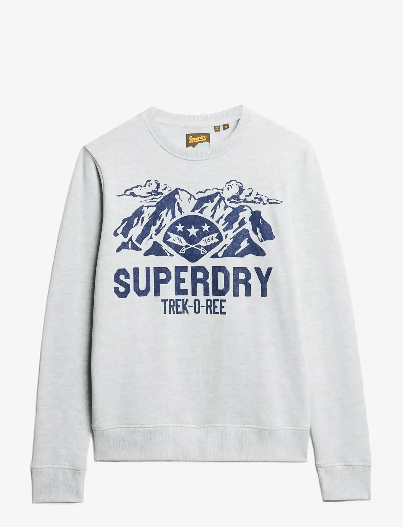 Superdry - LO-FI OUTDOORS GRAPHIC CREW - collegepaidat - flake grey marl - 1