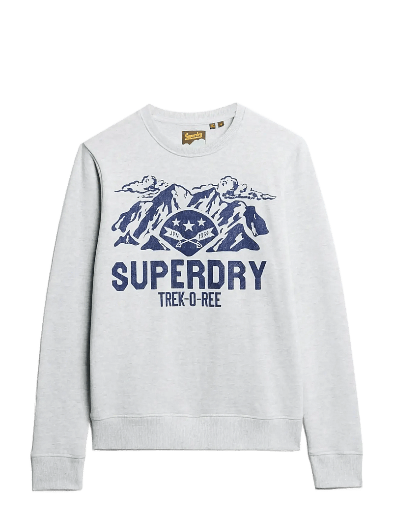 Superdry - LO-FI OUTDOORS GRAPHIC CREW - kollektionen - flake grey marl - 1