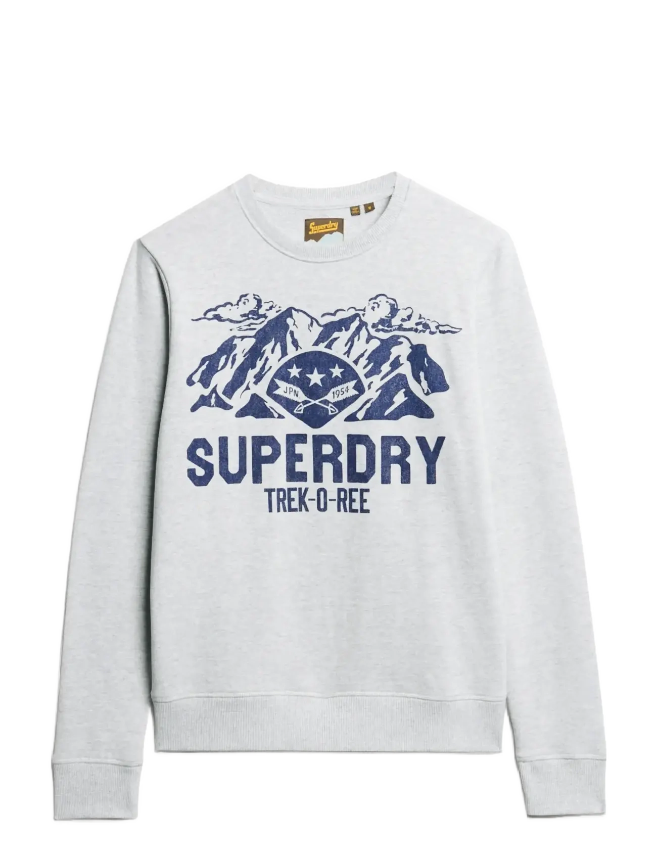 Superdry LO-FI OUTDOORS GRAPHIC CREW - Sweatshirts & hættetrøjer - FLAKE GREY MARL / grey