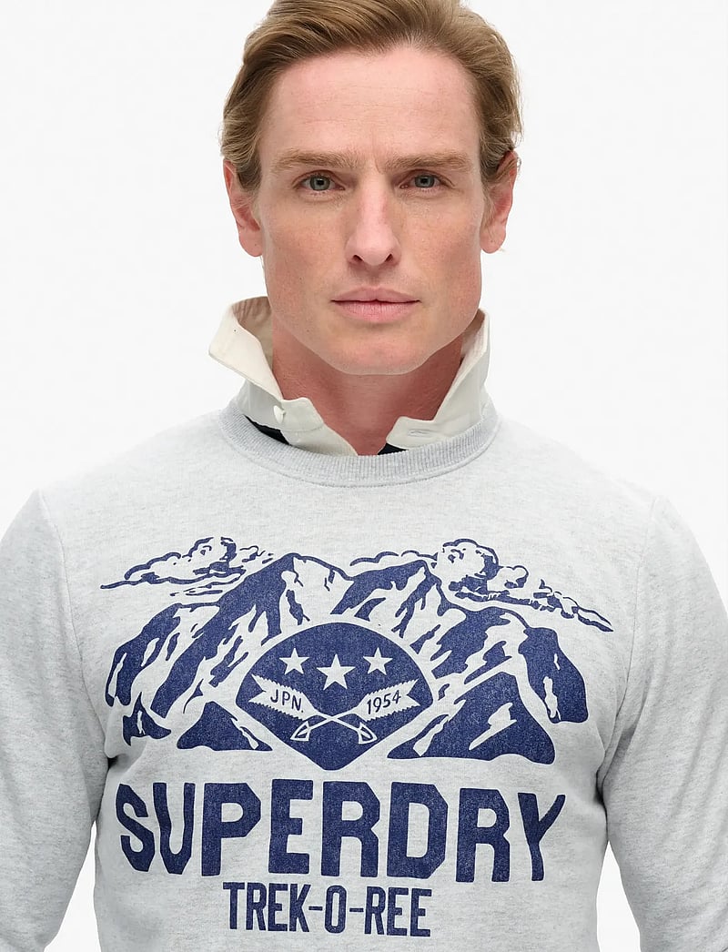 Superdry - LO-FI OUTDOORS GRAPHIC CREW - kollektionen - flake grey marl - 3