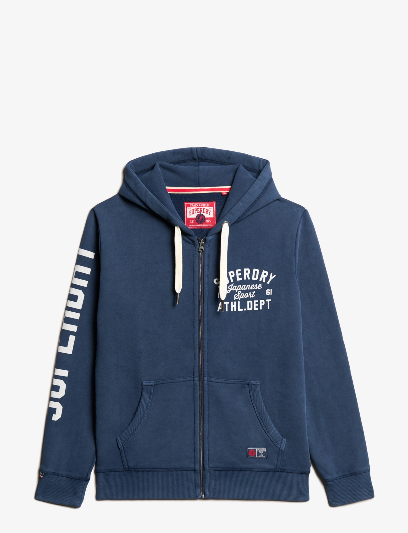 TRACK & FIELD GRAPHIC ZIPHOOD - RICH NAVY