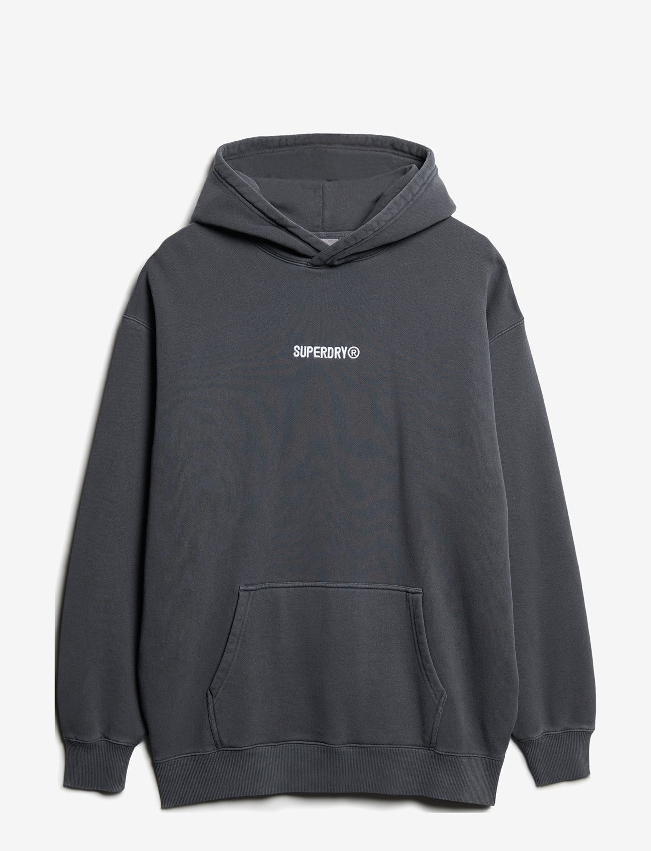 Superdry - MICRO LOGO GRAPHIC LOOSE HOOD - ebony - 1
