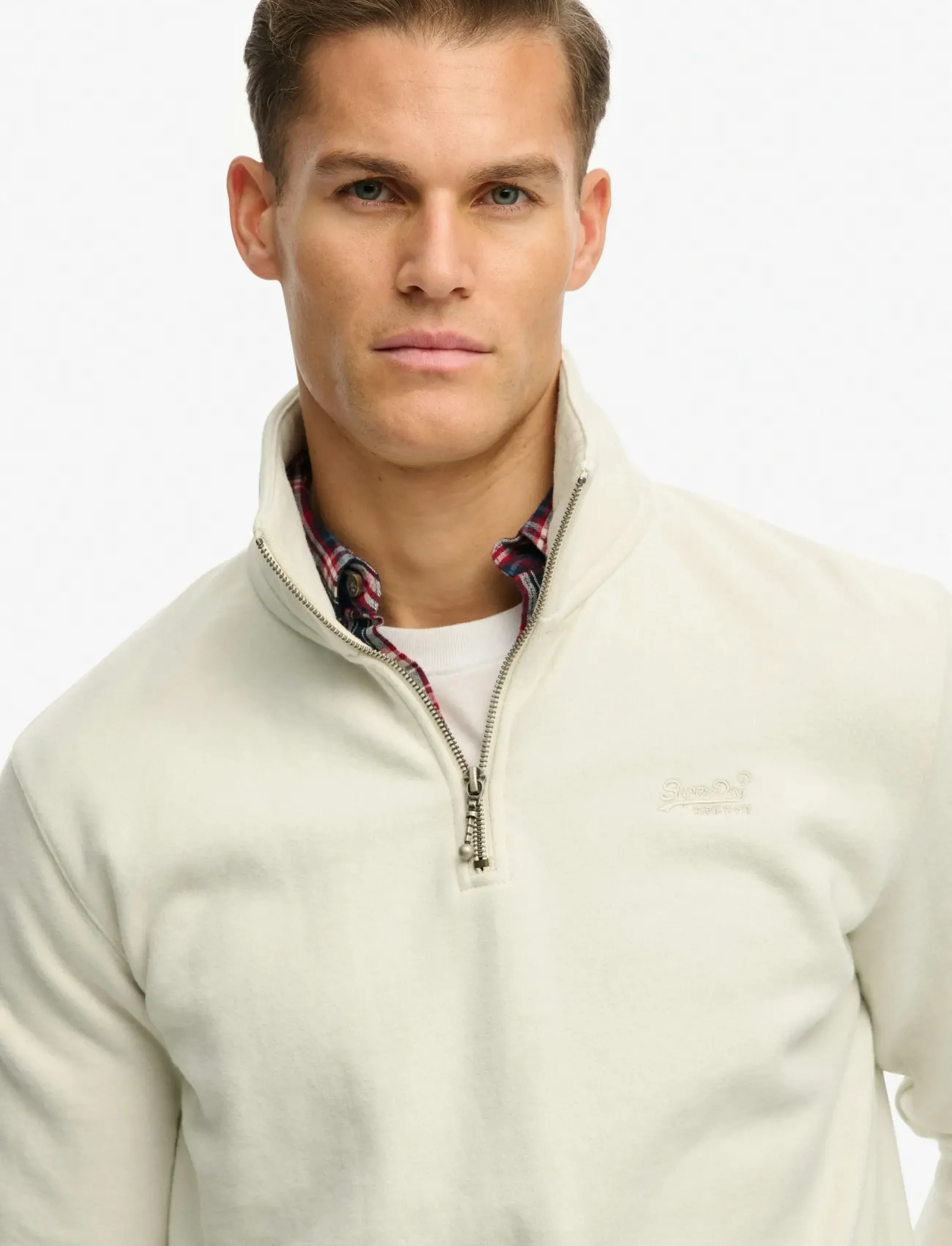Superdry - ESSENTIAL LOGO HALF ZIP - sweatshirts - birch - 3