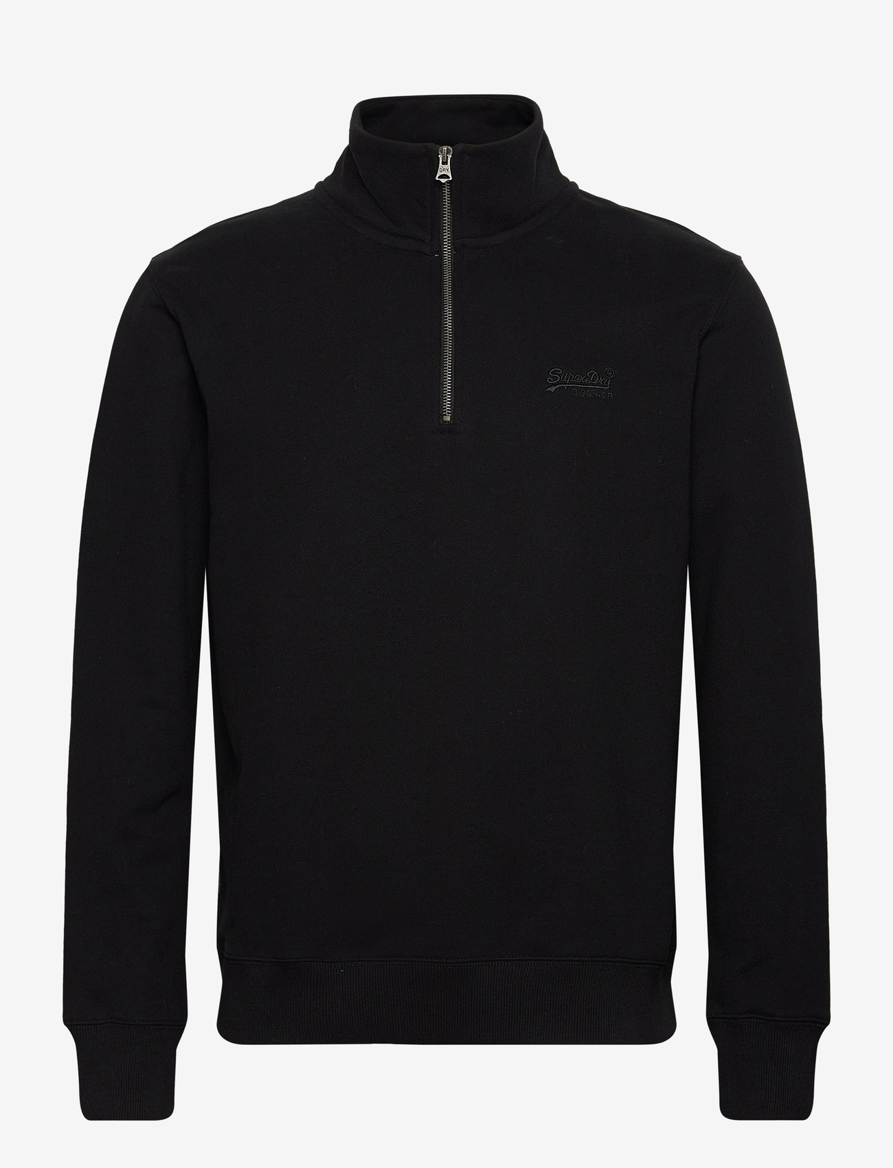 Superdry - ESSENTIAL LOGO HALF ZIP - sweatshirts - black - 0