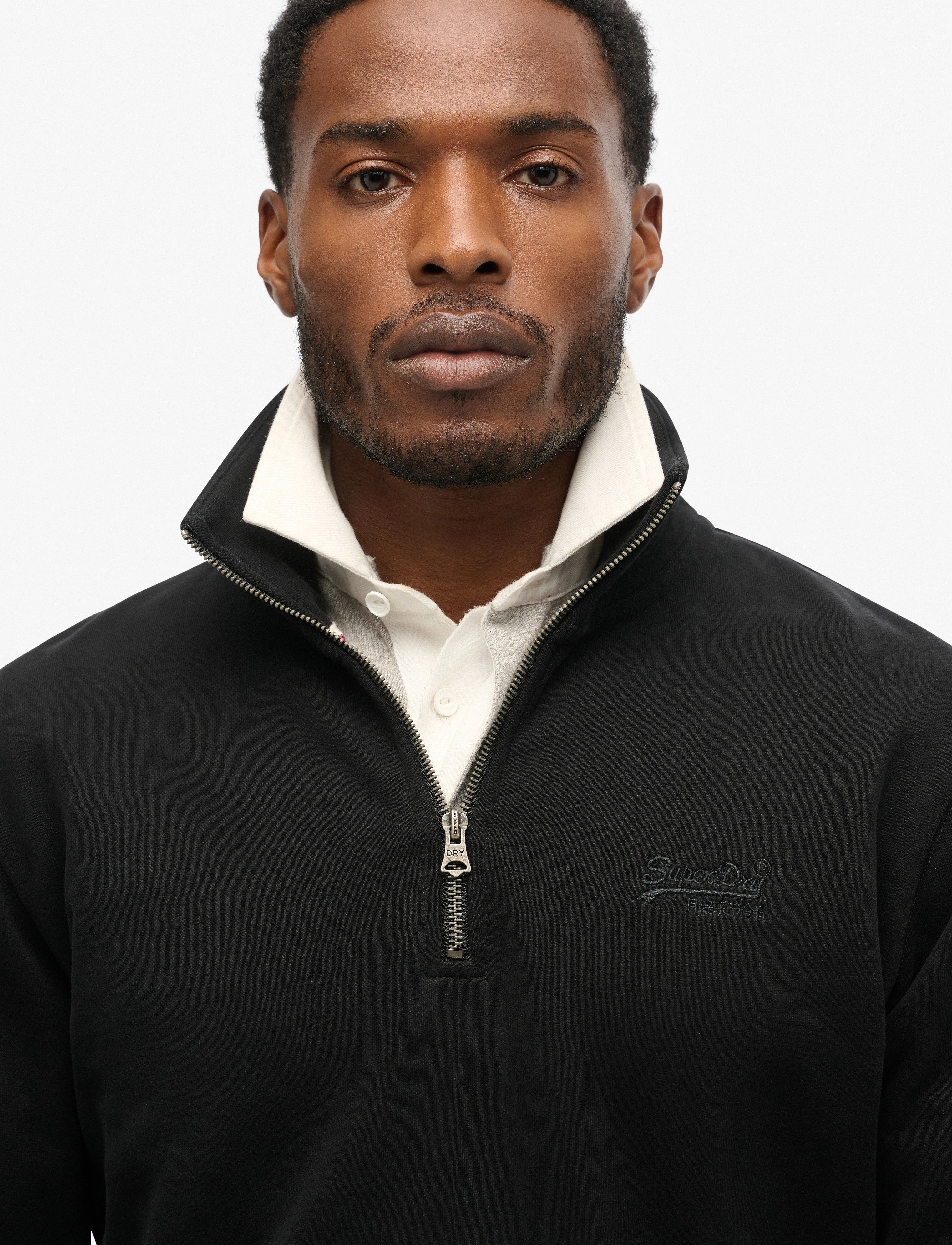 Superdry - ESSENTIAL LOGO HALF ZIP - sweatshirts - black - 5