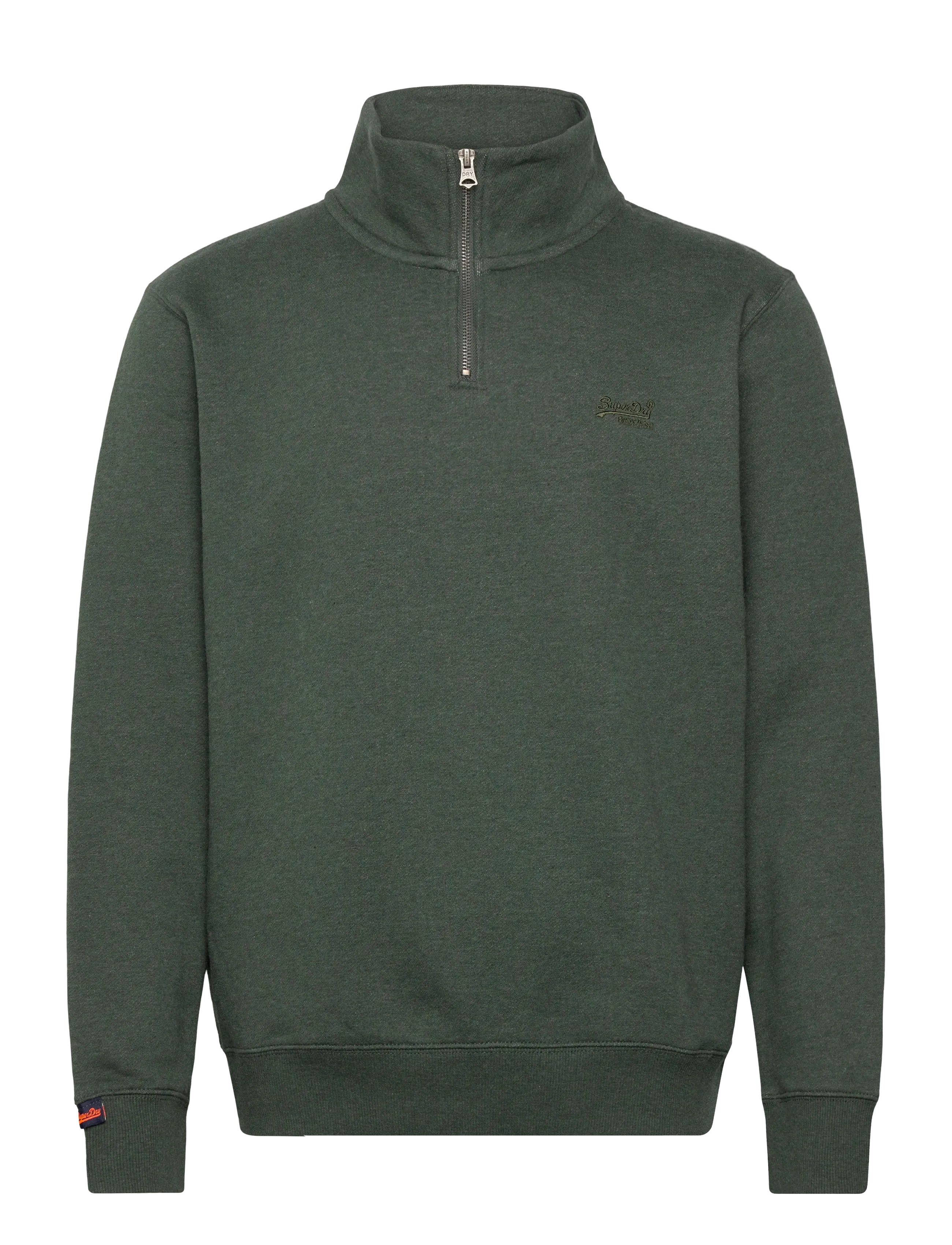 Superdry - ESSENTIAL LOGO HALF ZIP - gensere - deep forest marl - 1